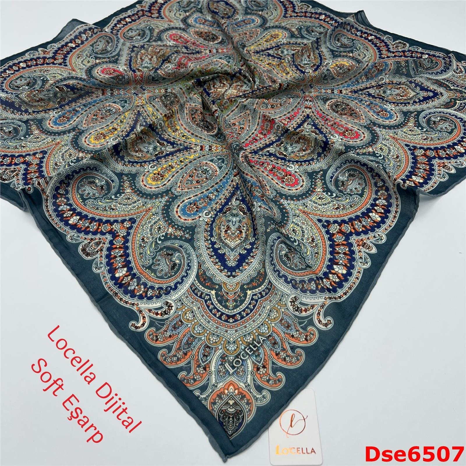 R-061 Locella El Dikişli Soft Eşarp