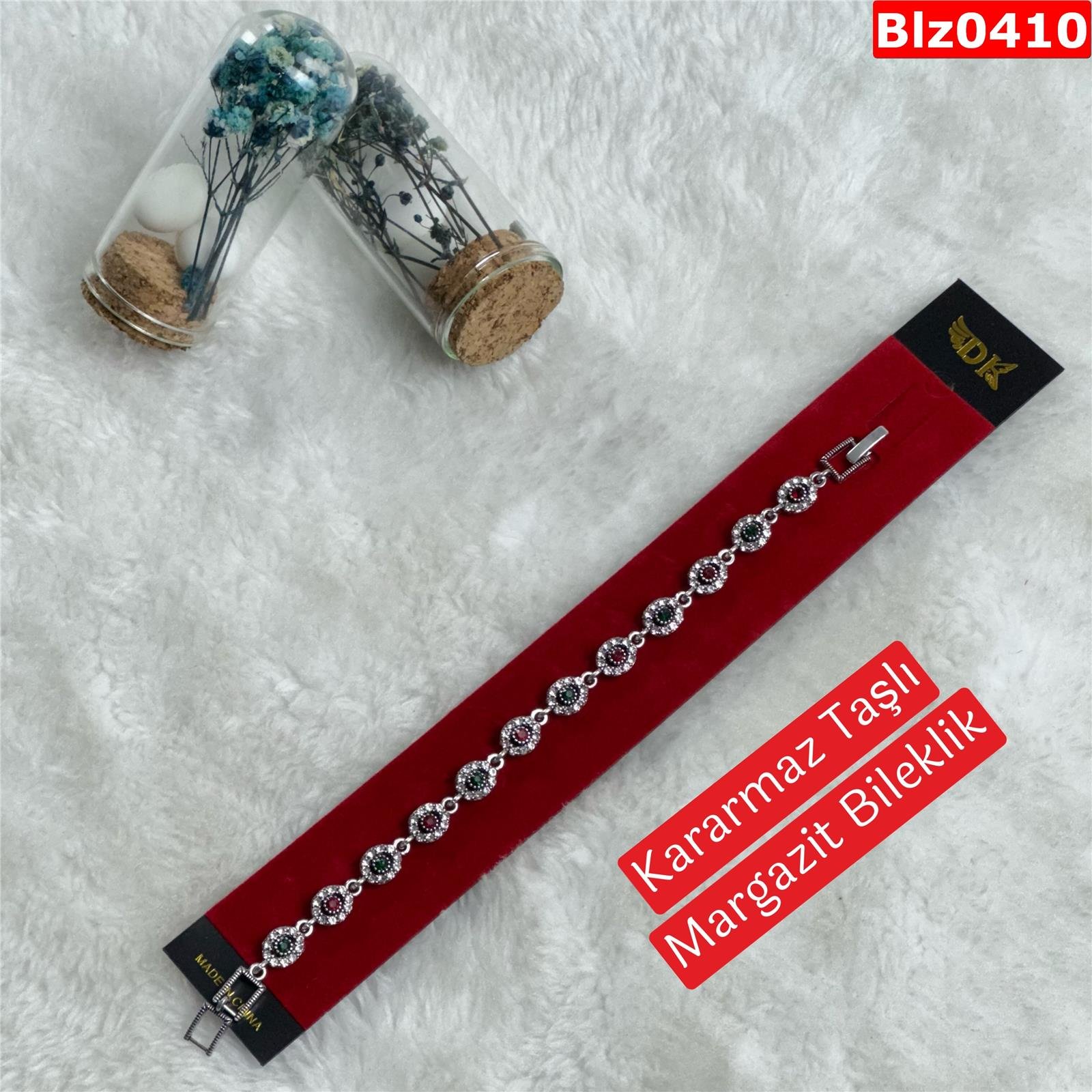 ZD-120 Kararmaz Taşlı Margazit Bileklik