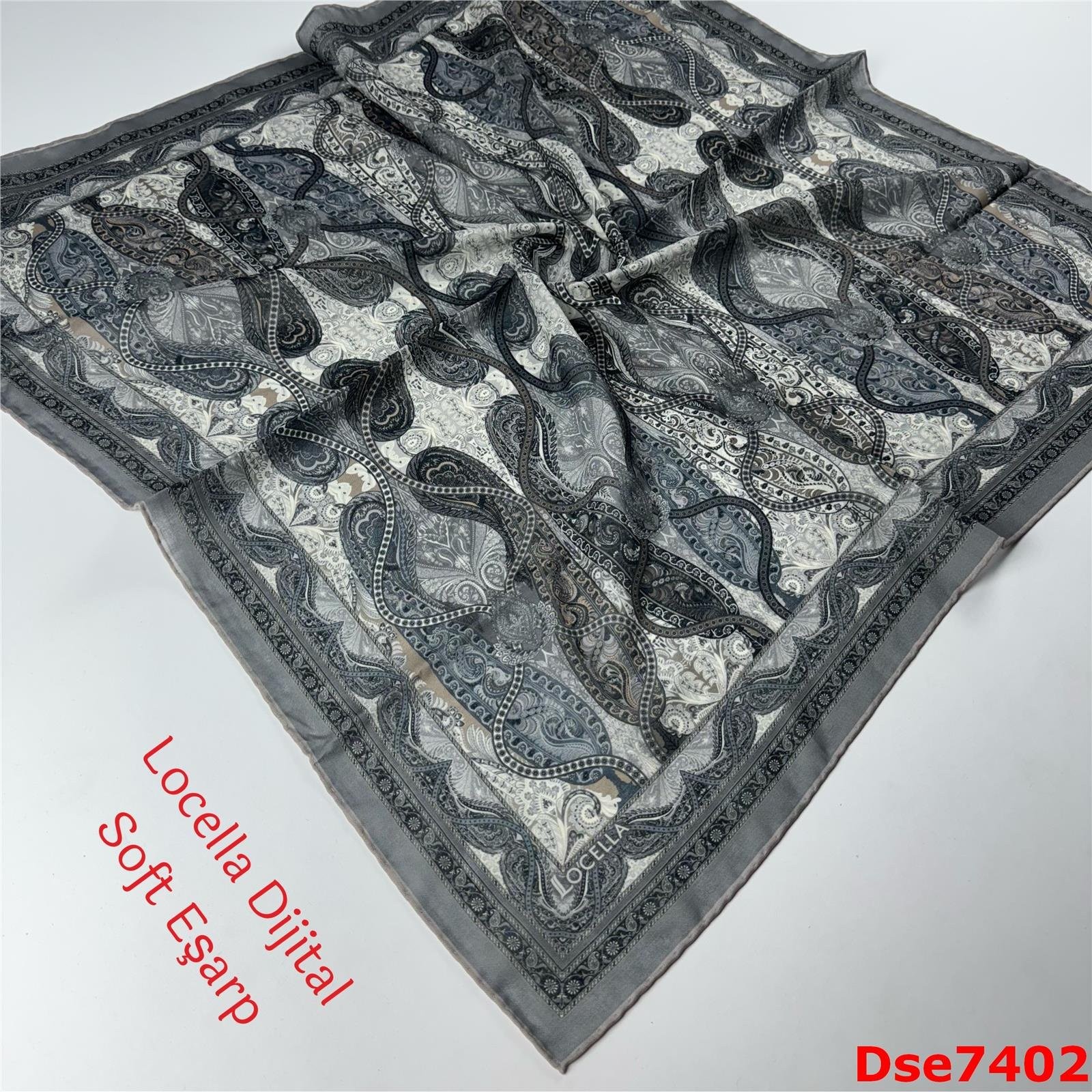 R-077 Locella El Dikişli Soft Eşarp