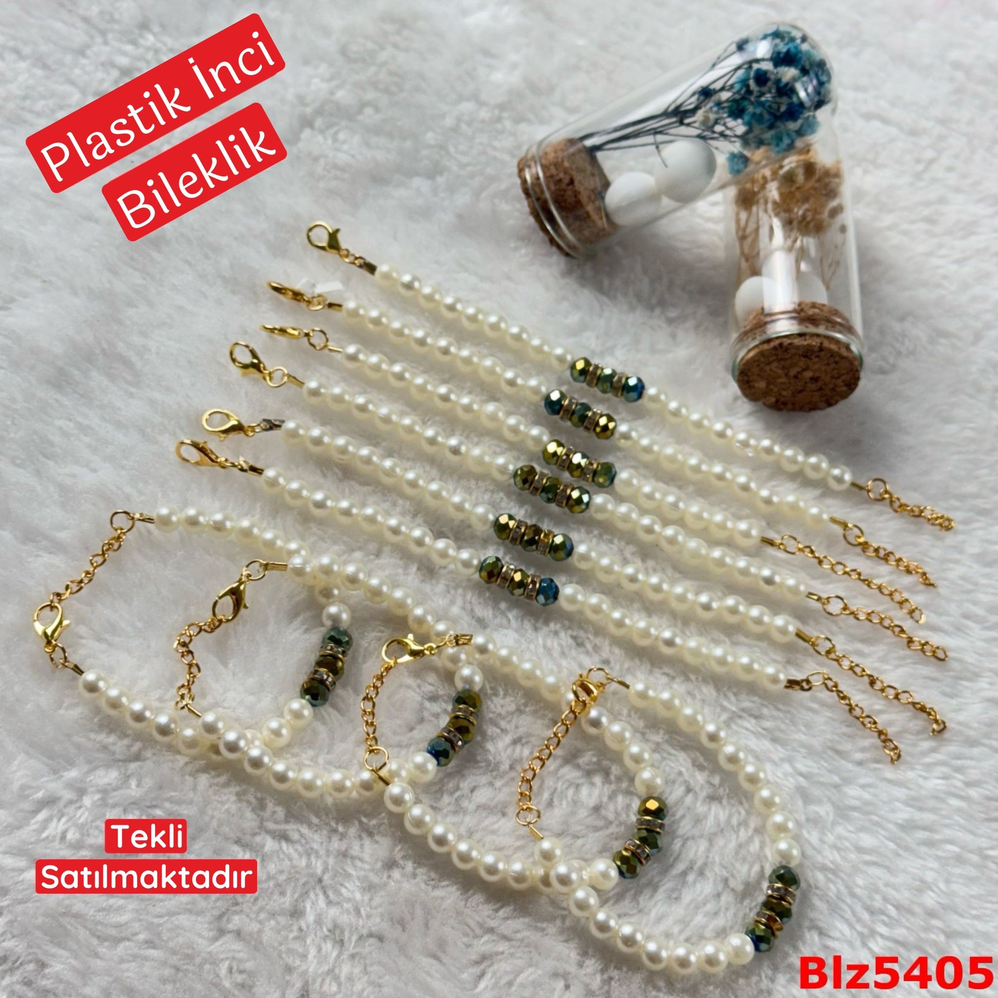 ZD-083 Plastik İnci Bileklik
