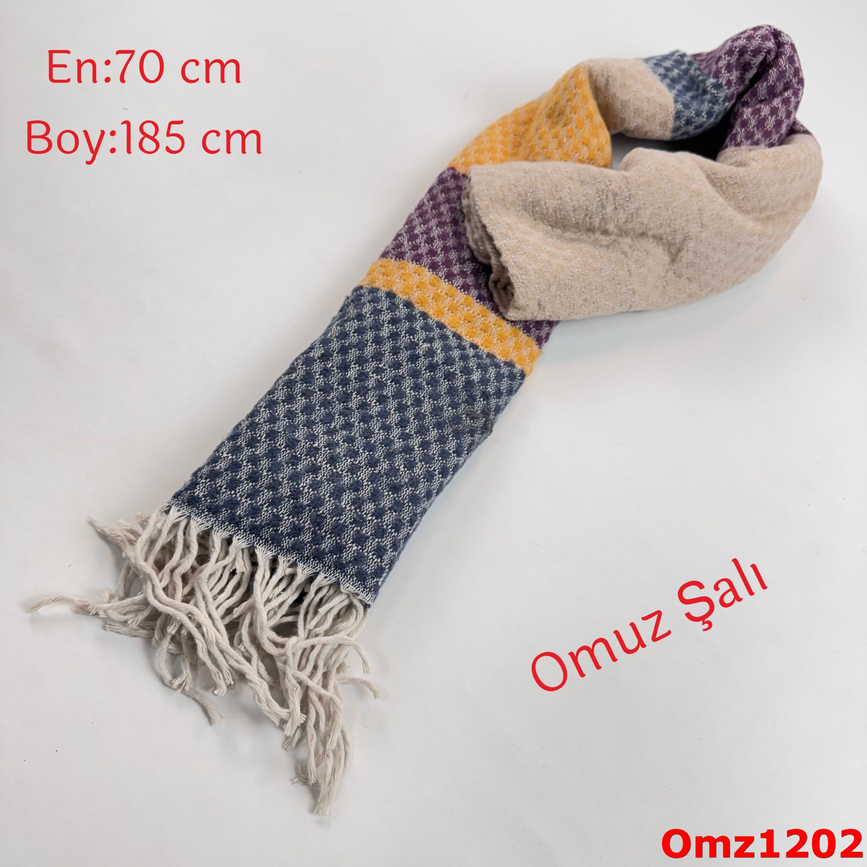 ZY-065 Düz Balıksırtı Omuz Şalı