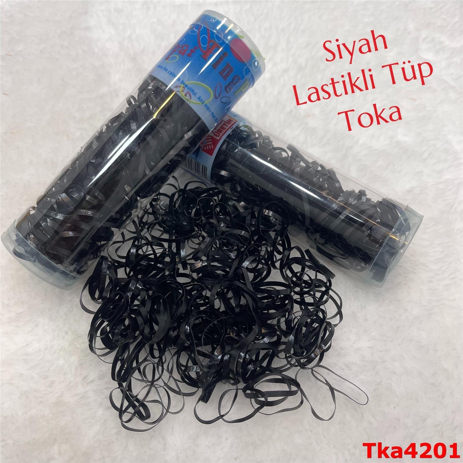 UA-221 Siyah Lastikli Tüp Toka