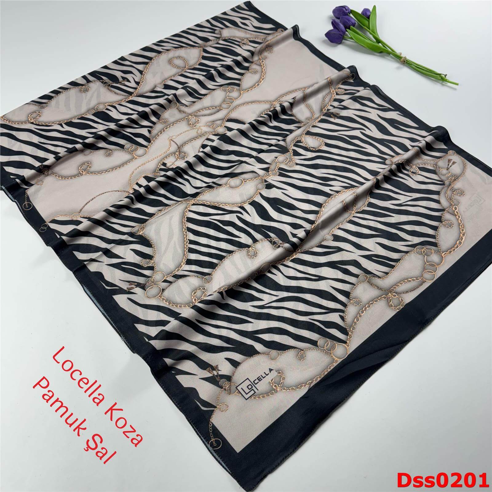 Y-113 Locella Koza Pamuk Şal