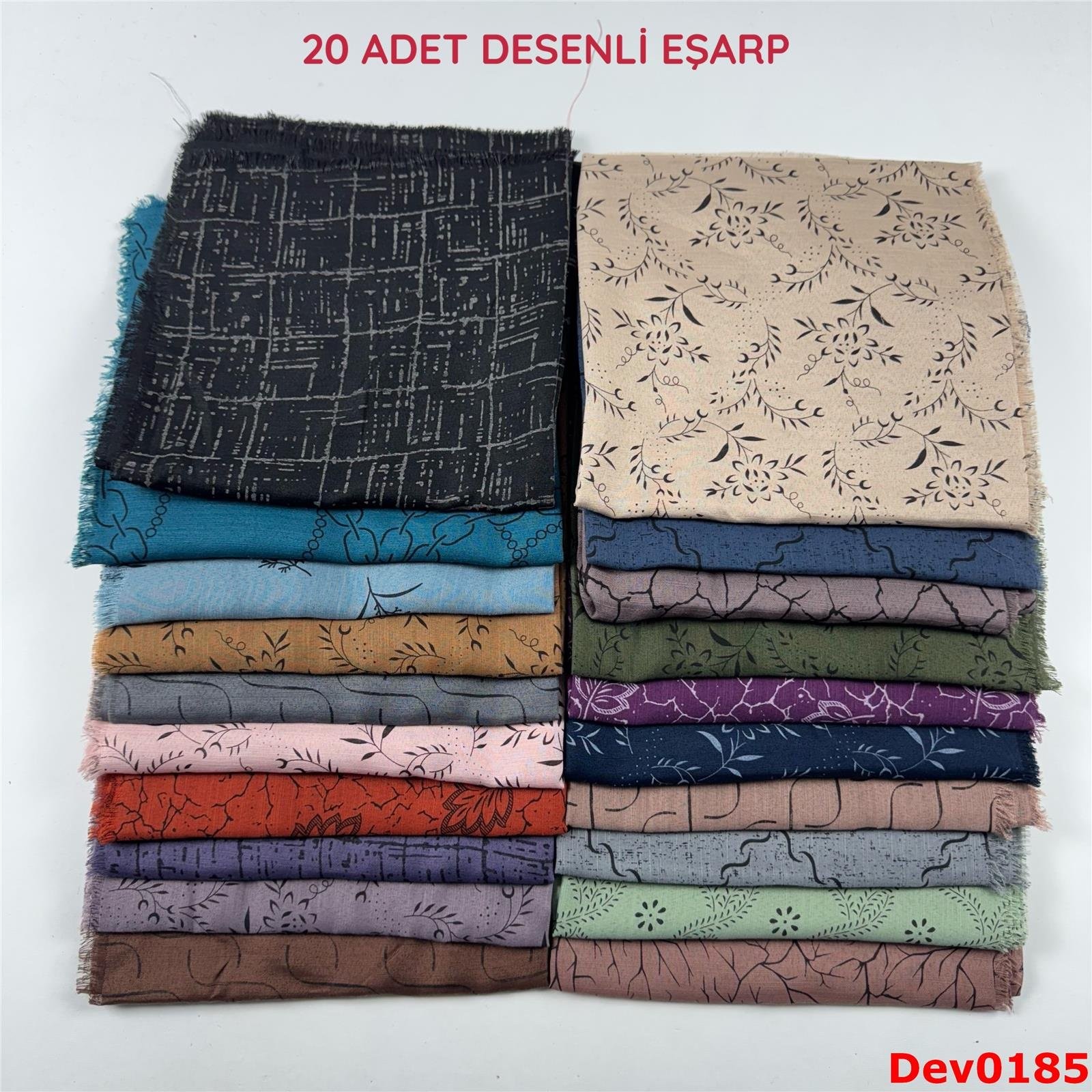KAMPANYA.. 20 Adet Desenli Eşarp