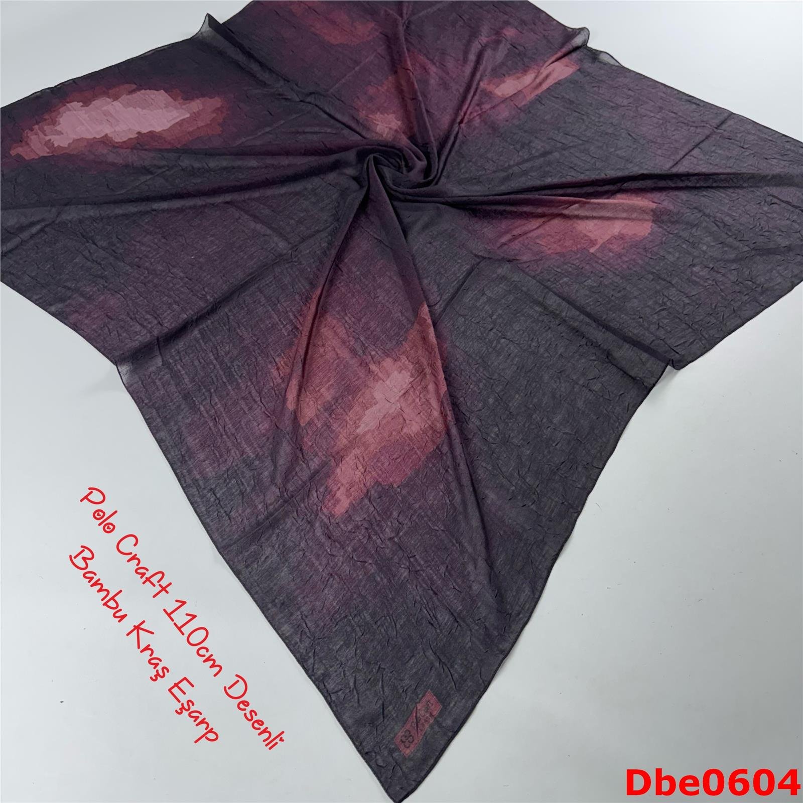 RA-086 Polo Craft 110cm Desenli Bambu Kraş Eşarp