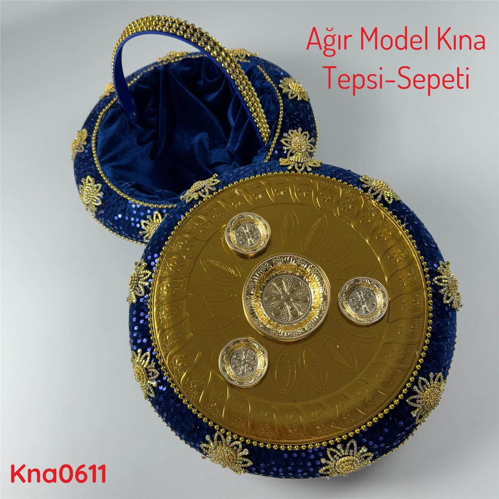 ZV-099 Ağır Model Kına Tepsi&Sepeti