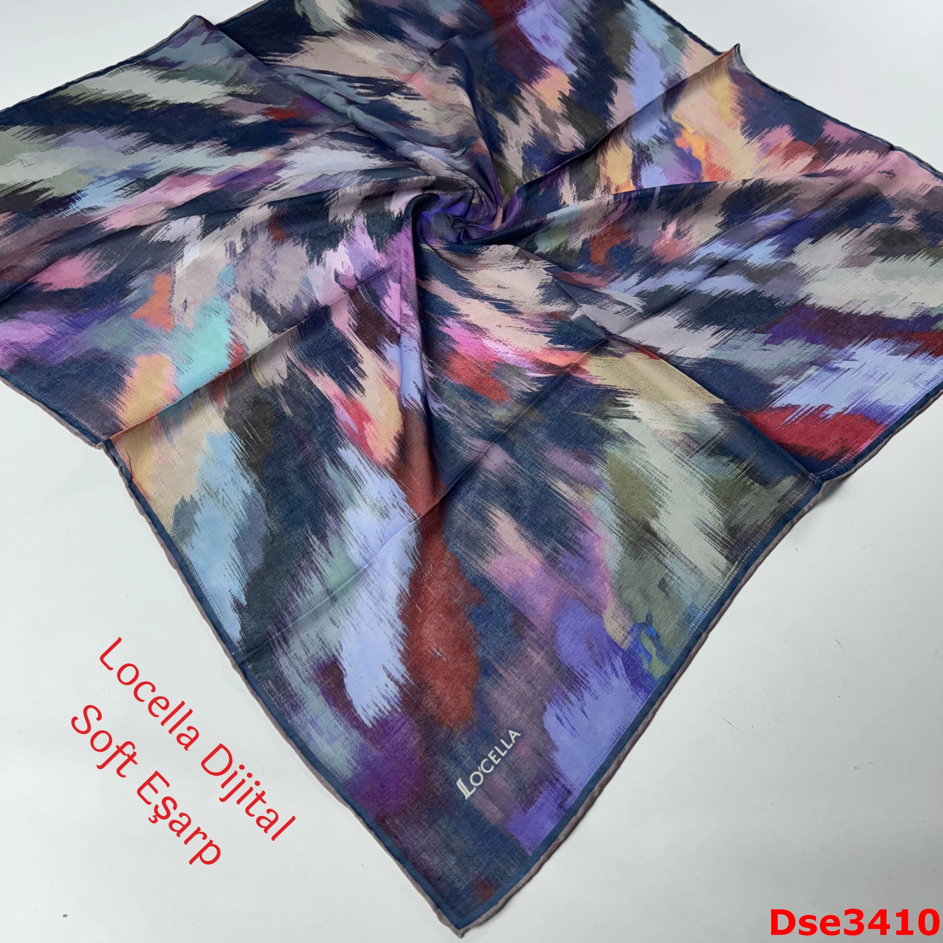 R-035 Locella El Dikişli Soft Eşarp