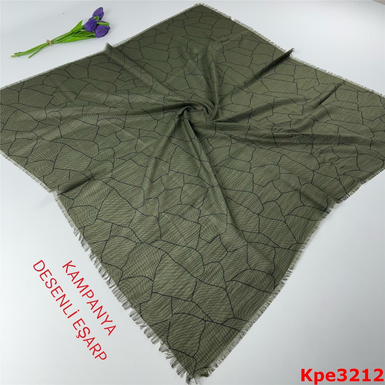 ZK-043 Kampanya Desenli Eşarp