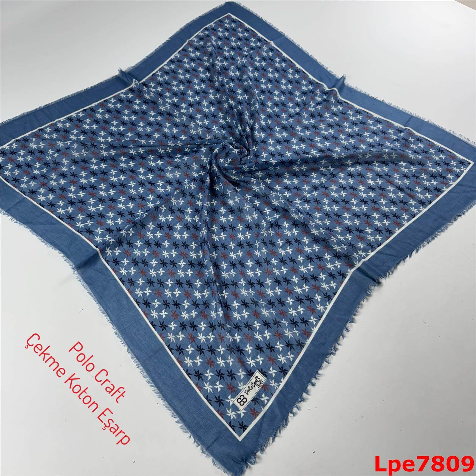 O-074 Polo Craft Çekme Coton Eşarp