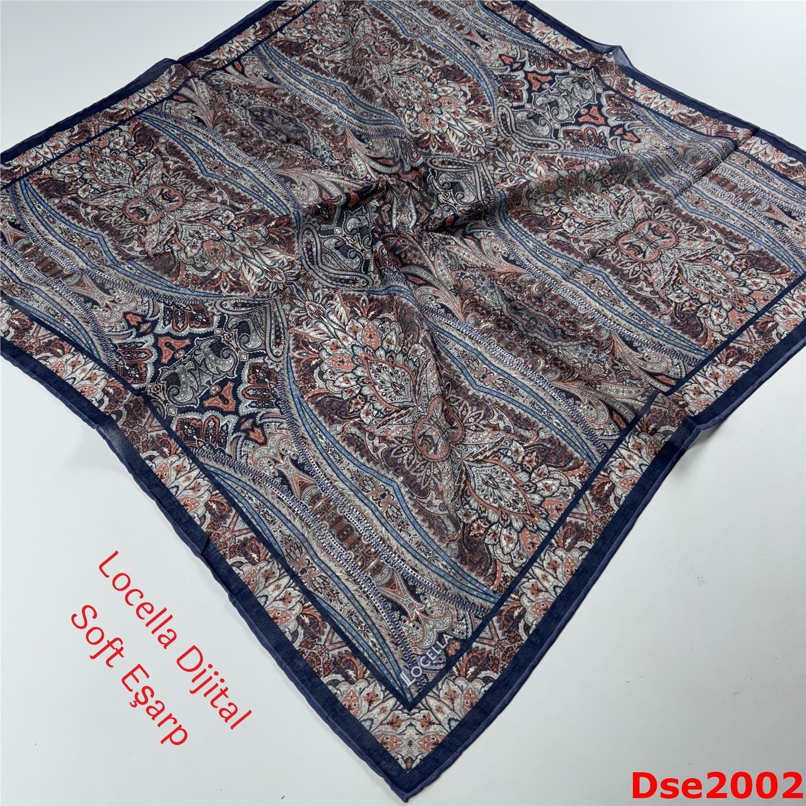 R-002 Locella El Dikişli Soft Eşarp