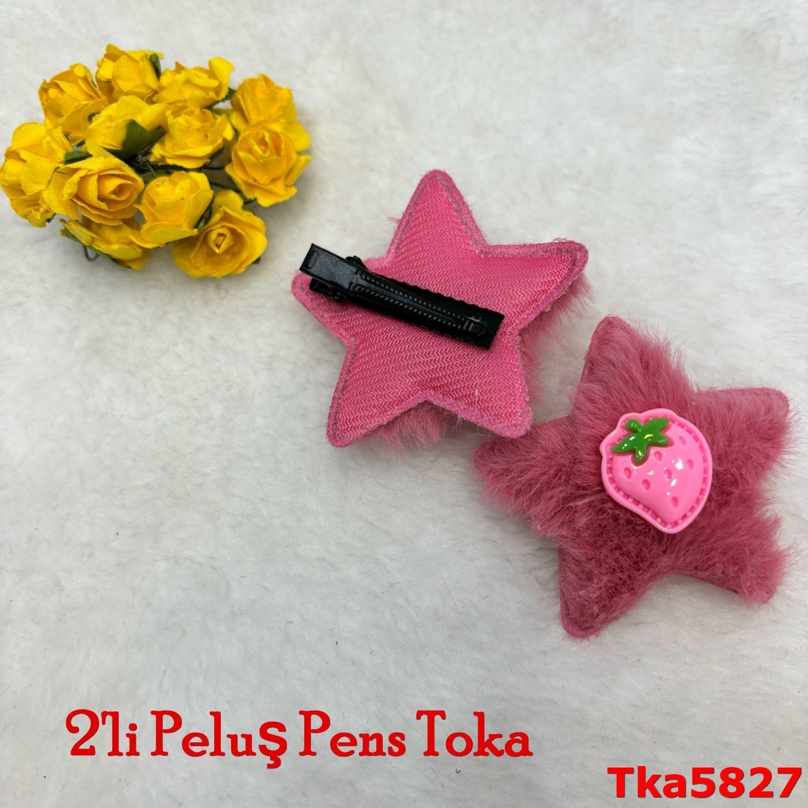 L-336 2'li Peluş Pens Toka