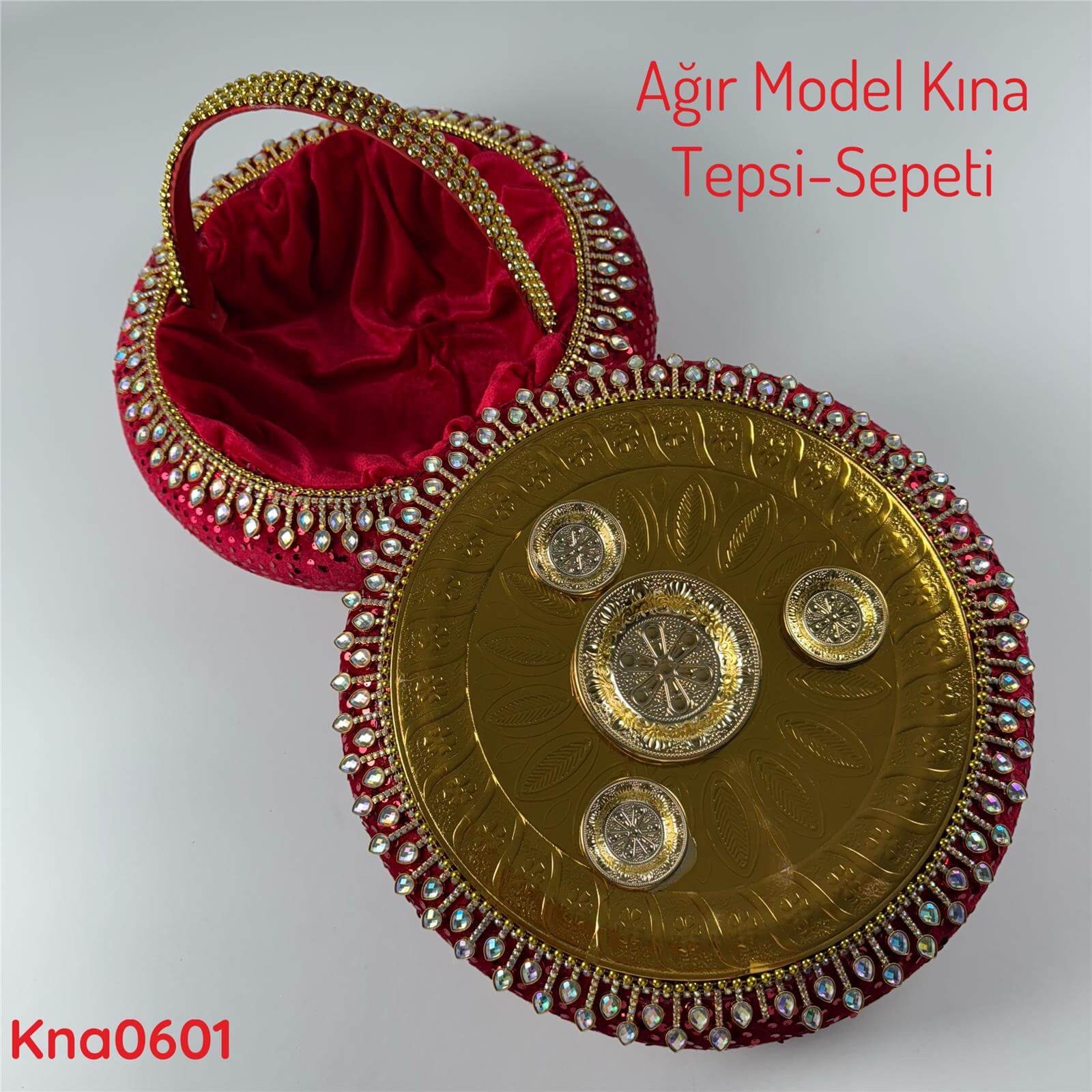 ZV-089 Ağır Model Kına Tepsi&Sepeti