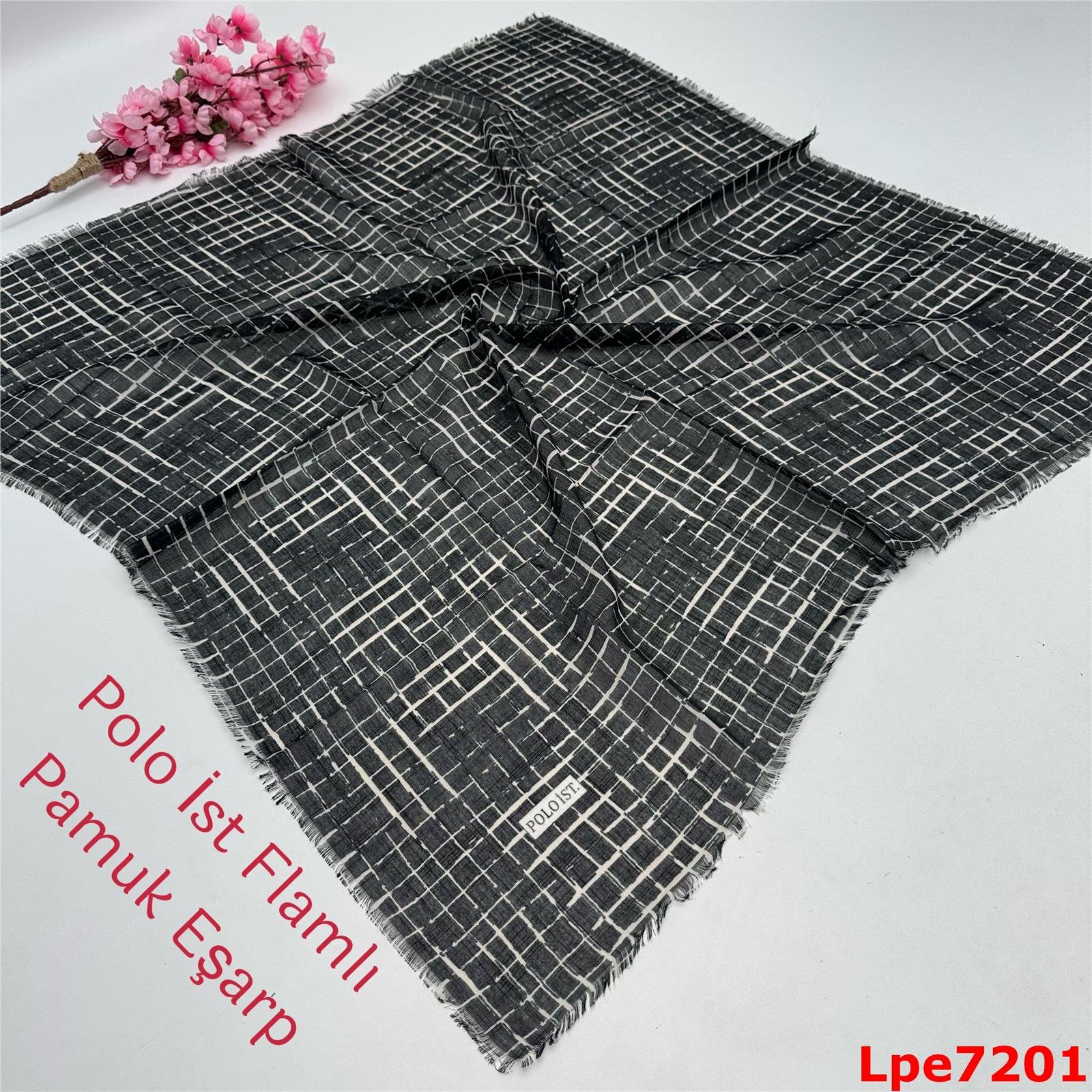 O-003 Polo İst Flamlı Pamuk Eşarp