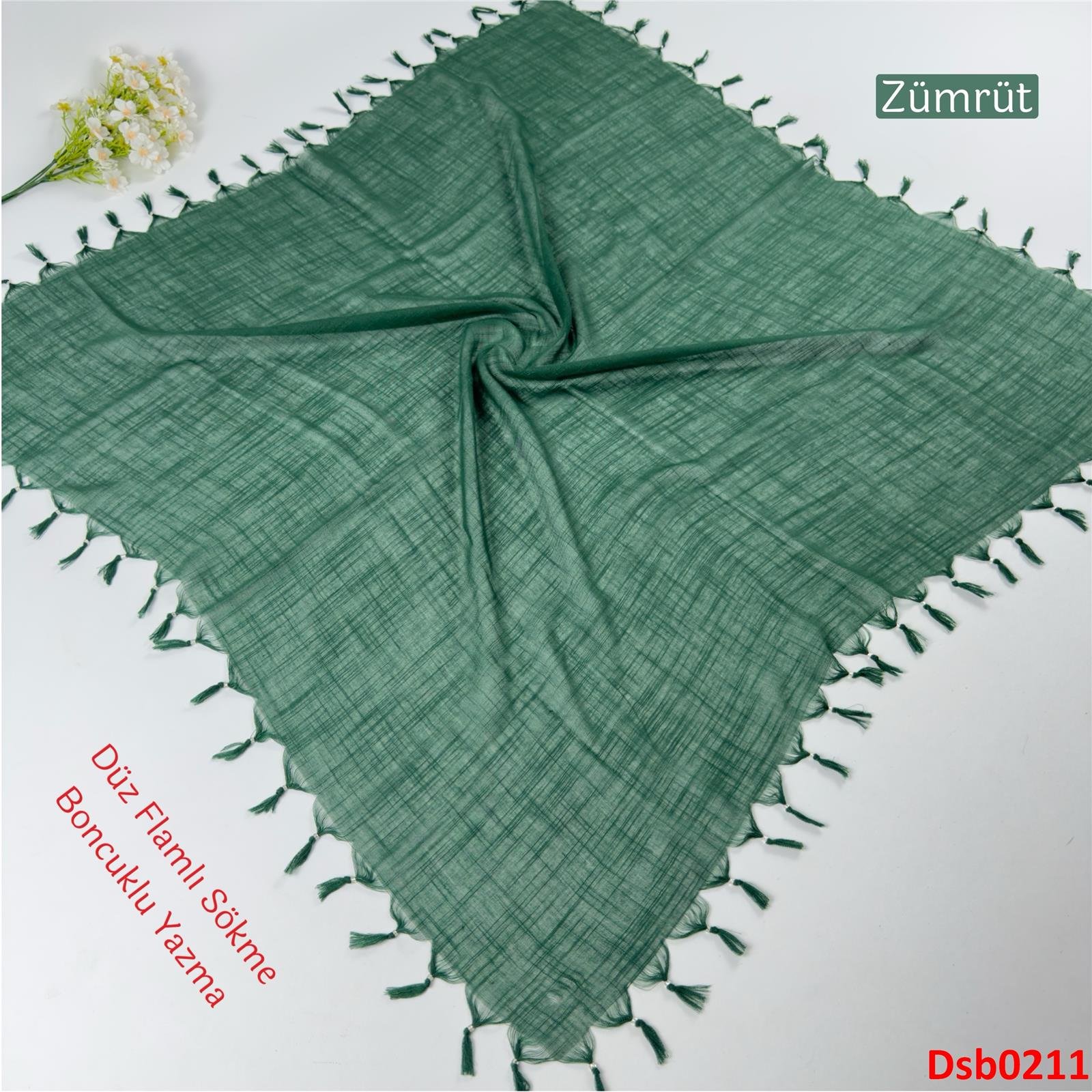 RA-022 Düz Flamlı Sökme Boncuklu Yazma