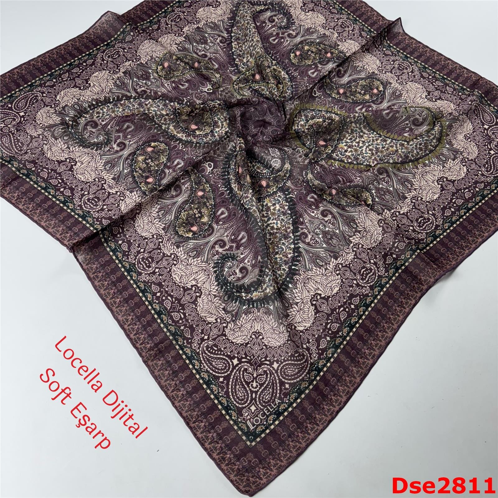 P-142 Locella El Dikişli Soft Eşarp