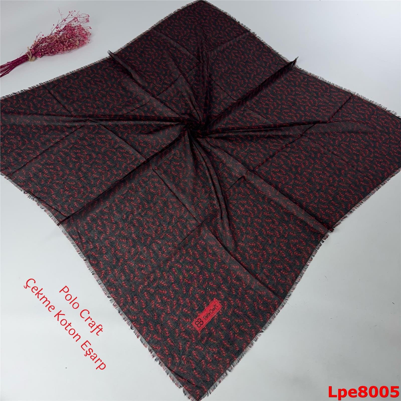 N-071 Polo Craft Çekme Coton Eşarp