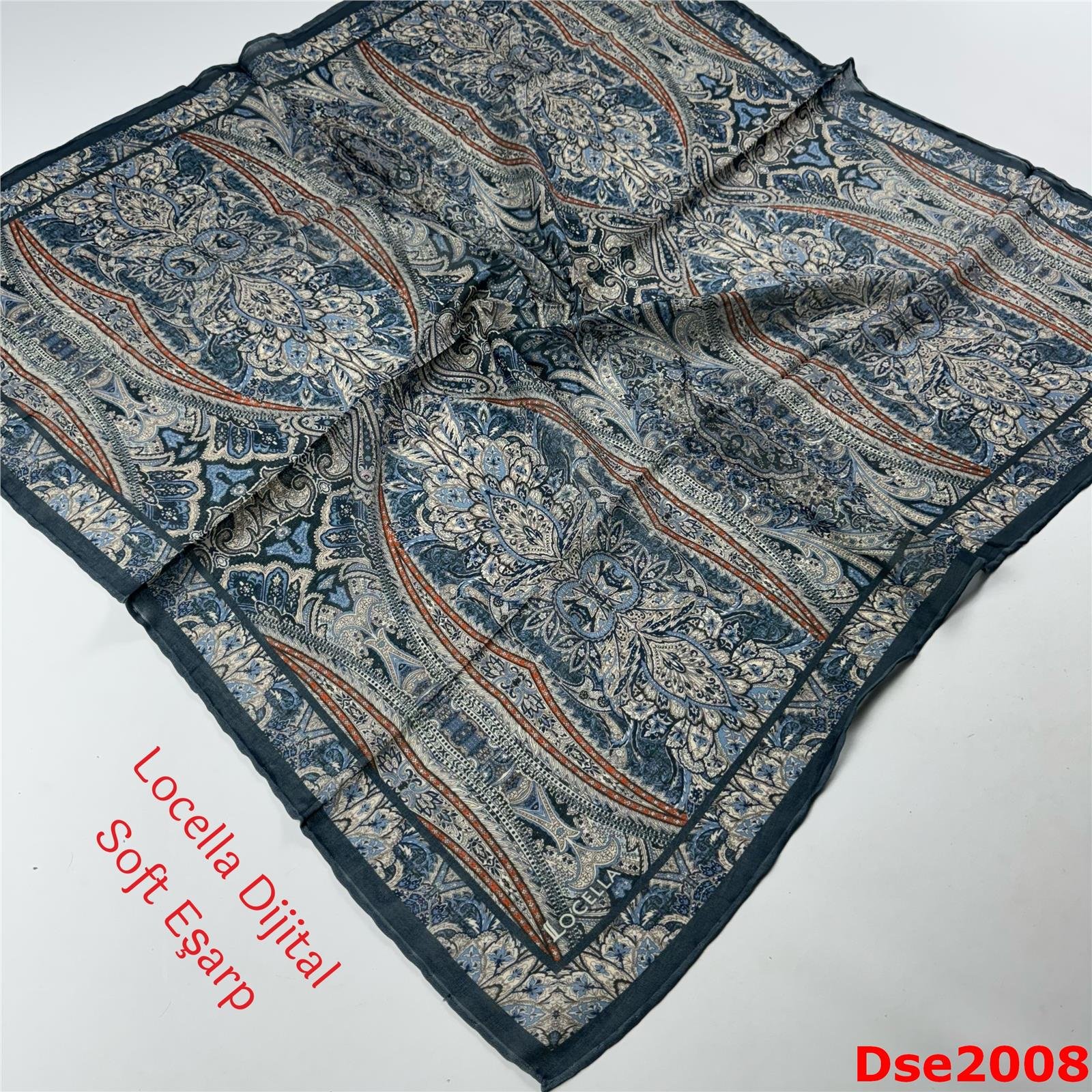 R-016 Locella El Dikişli Soft Eşarp