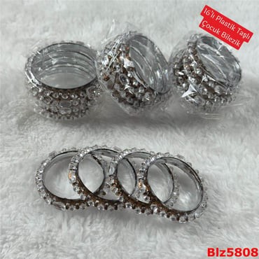 ZD-148 16'lı Plastik Taşlı Çocuk Bilezik