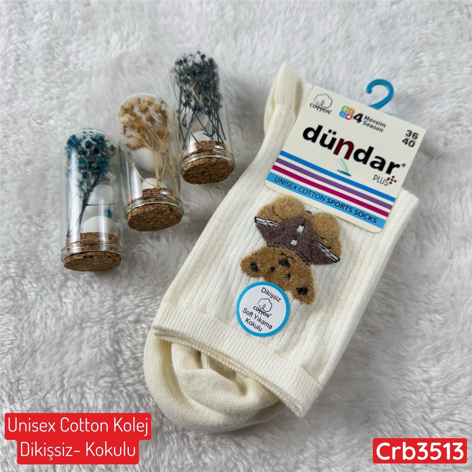 H-230 DÜNDAR Unisex Cotton Kolej (Dikişsiz-Parfümlü)