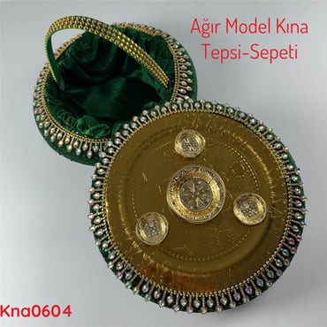 ZV-092 Ağır Model Kına Tepsi&Sepeti