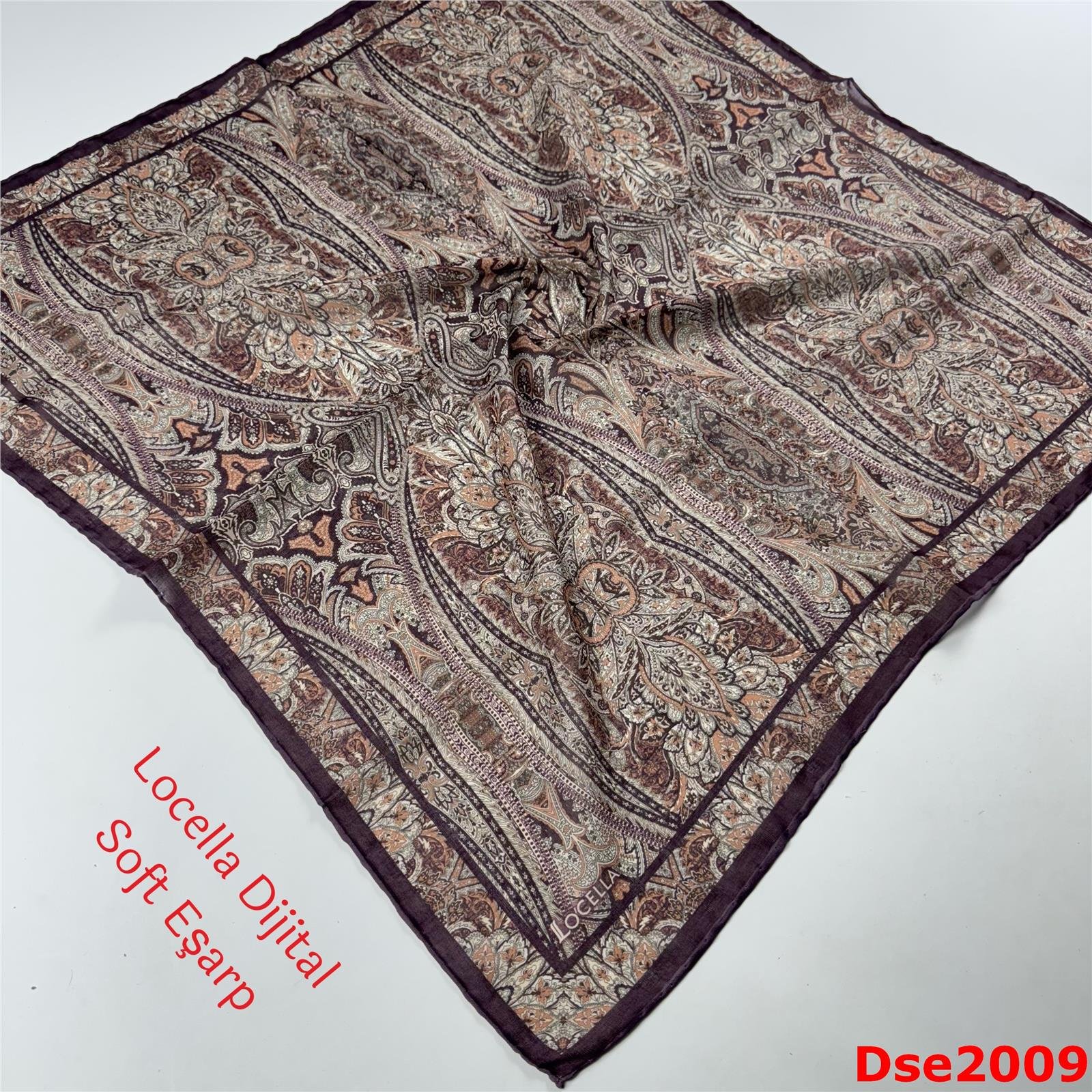 R-017 Locella El Dikişli Soft Eşarp