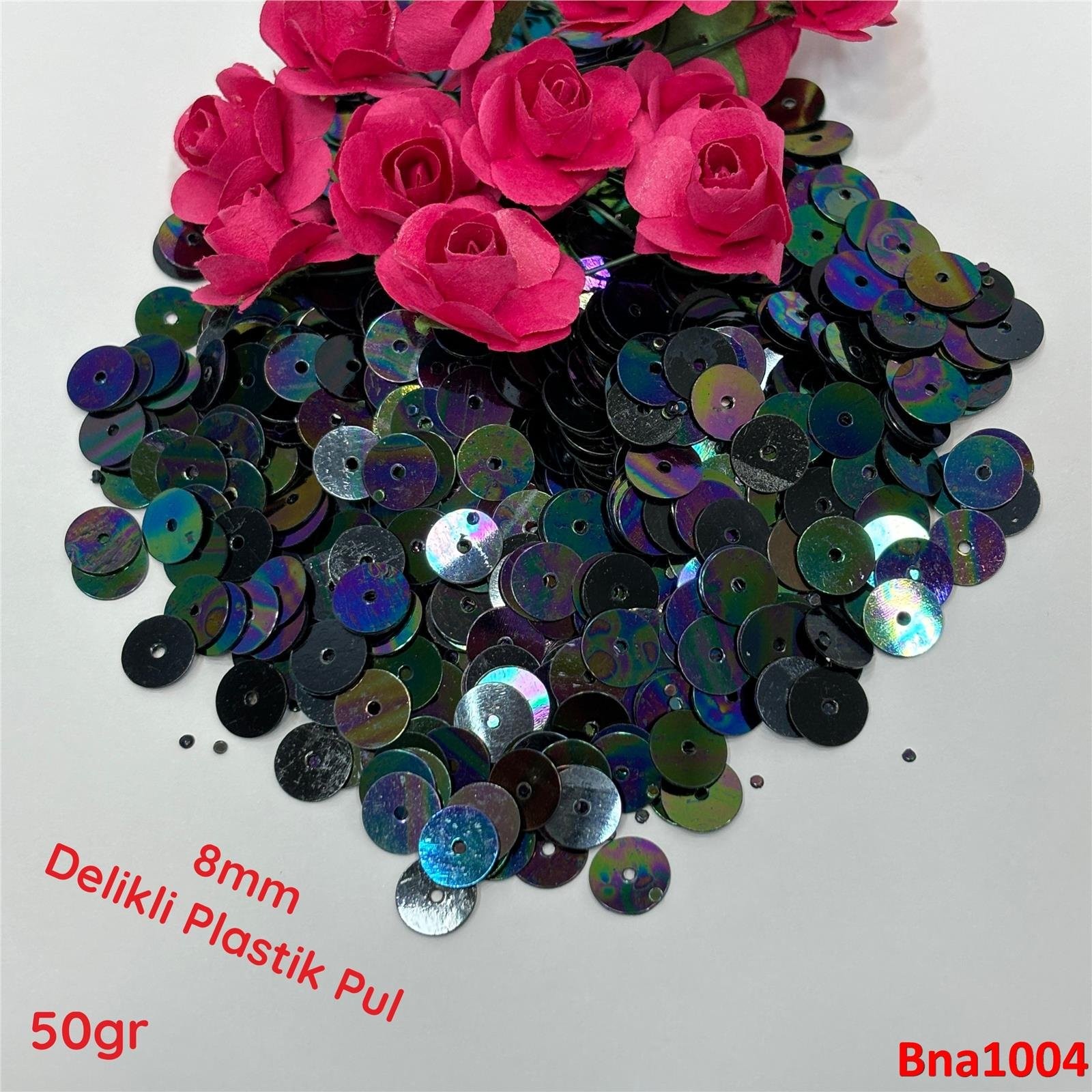 R-139 8mm Ortadan Delikli Plastik Pul