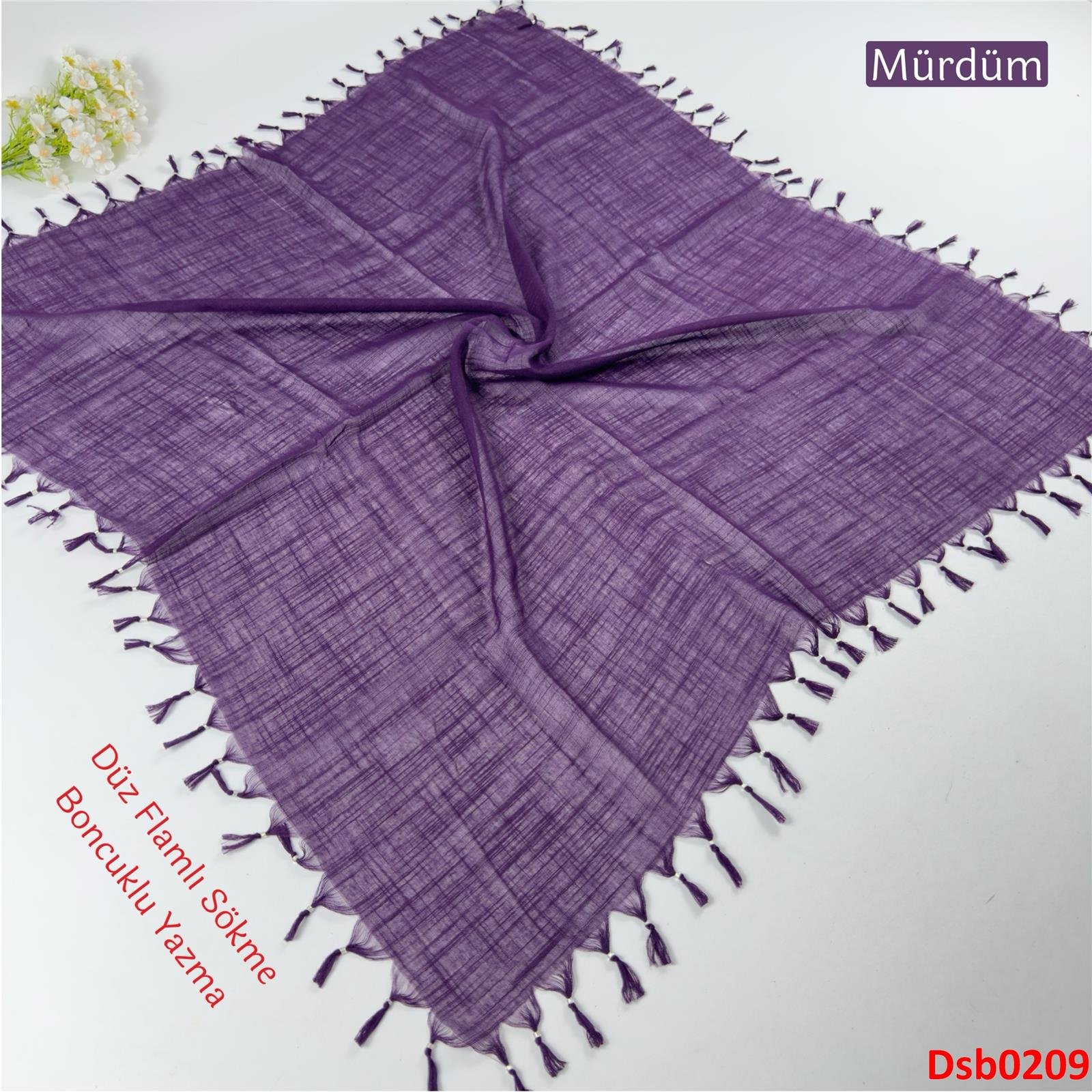 RA-016 Düz Flamlı Sökme Boncuklu Yazma