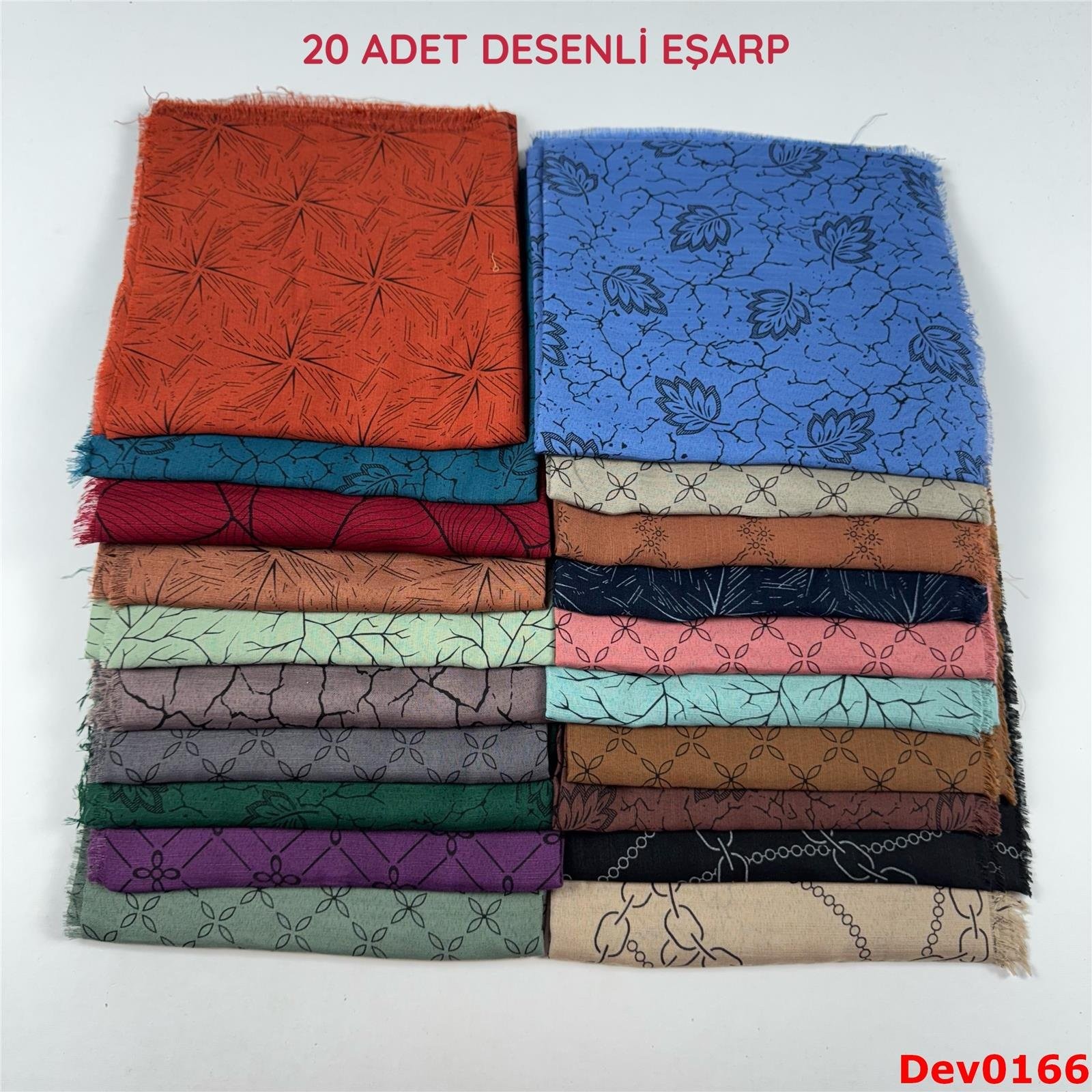KAMPANYA.. 20 Adet Desenli Eşarp