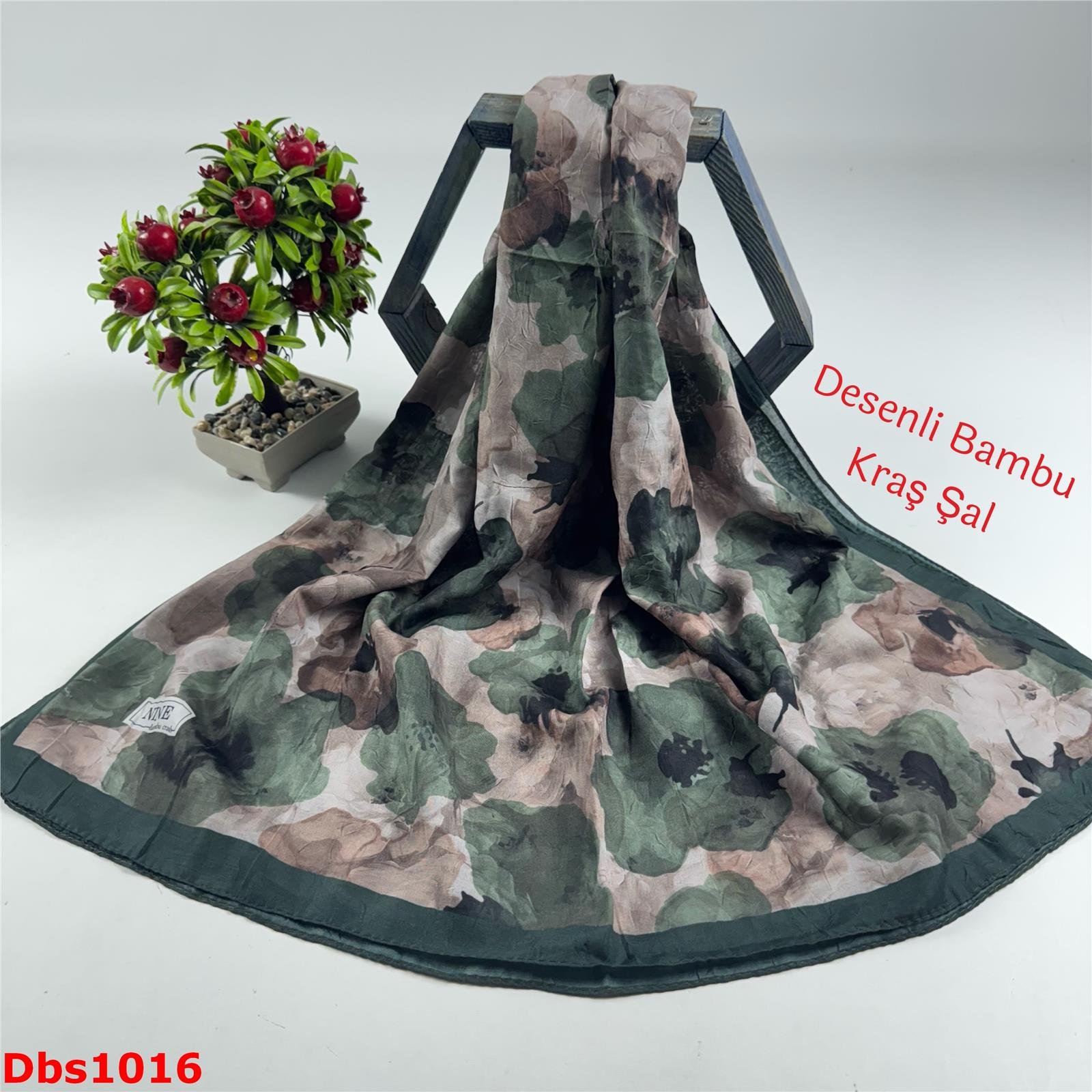 ZA-106 Nine Desenli Bambu Kraş Şal