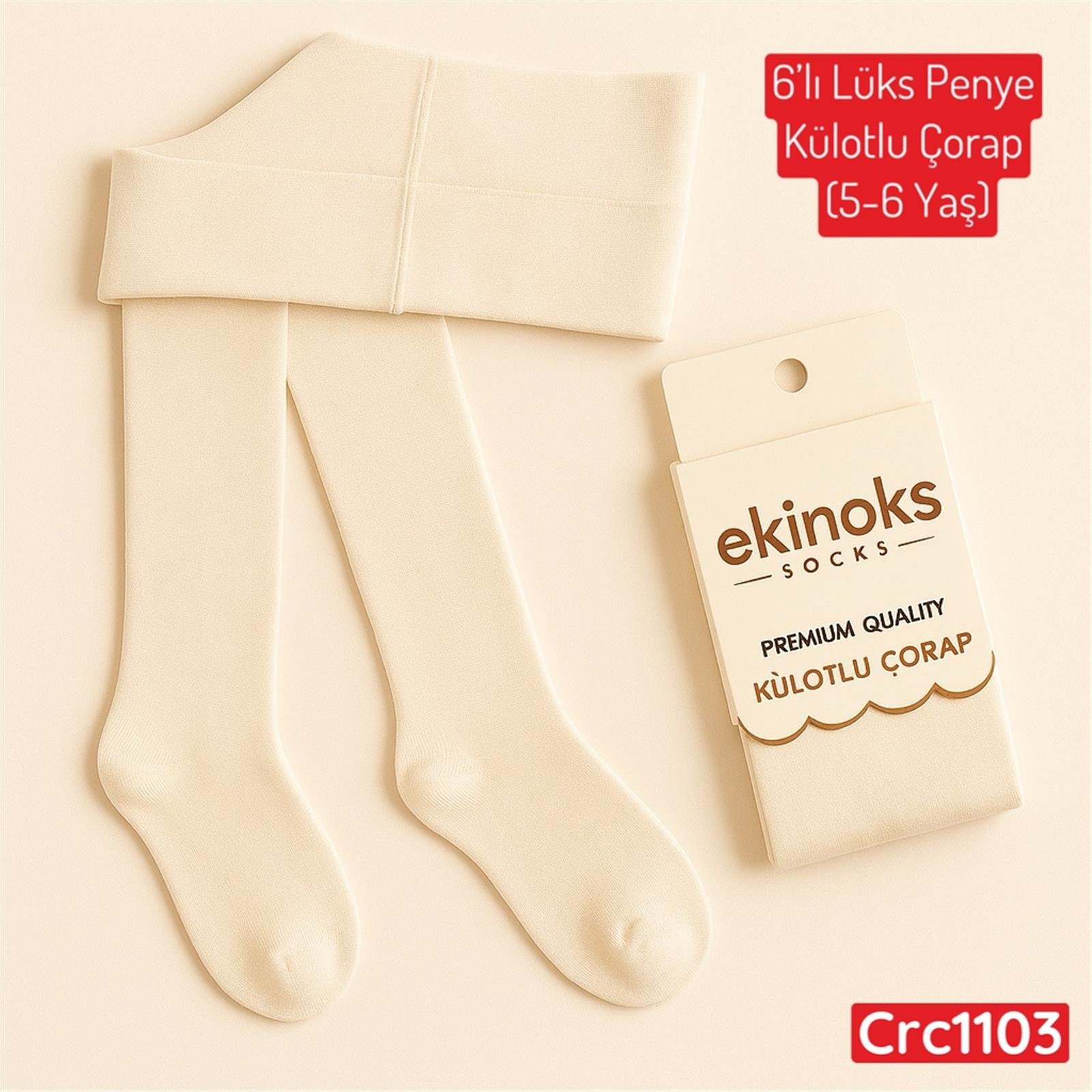 ZV-270 6lı Lüks Penye Külotlu Çorap (5-6 Yaş)
