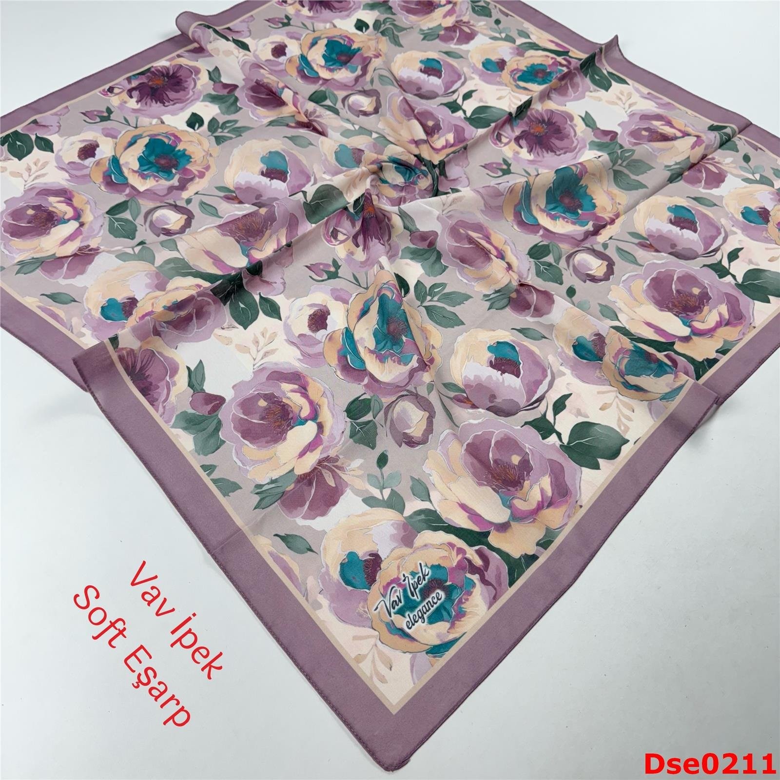 R-048 Vav İpek Soft Eşarp