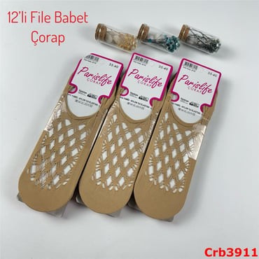J-114 12'li File Babet Çorap