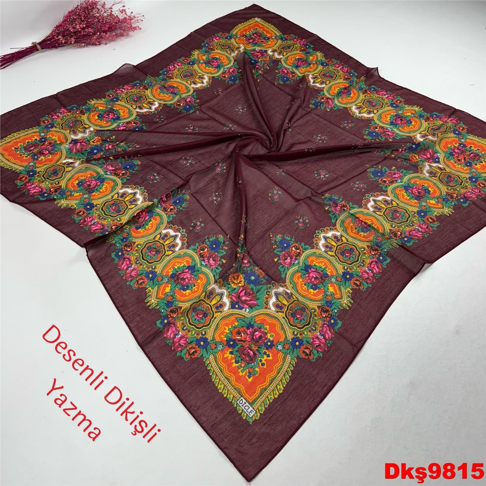 R-142  Desenli Dikişli Yazma