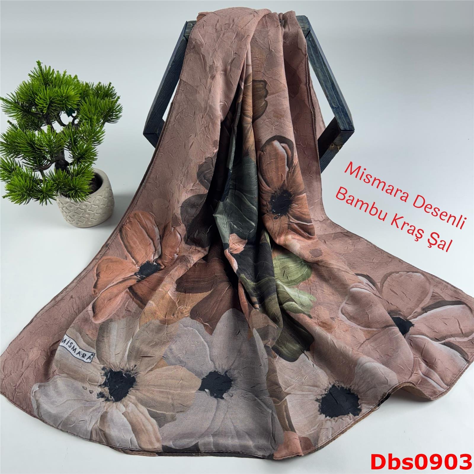 Y-040 Mismara Desenli Bambu Kraş Şal
