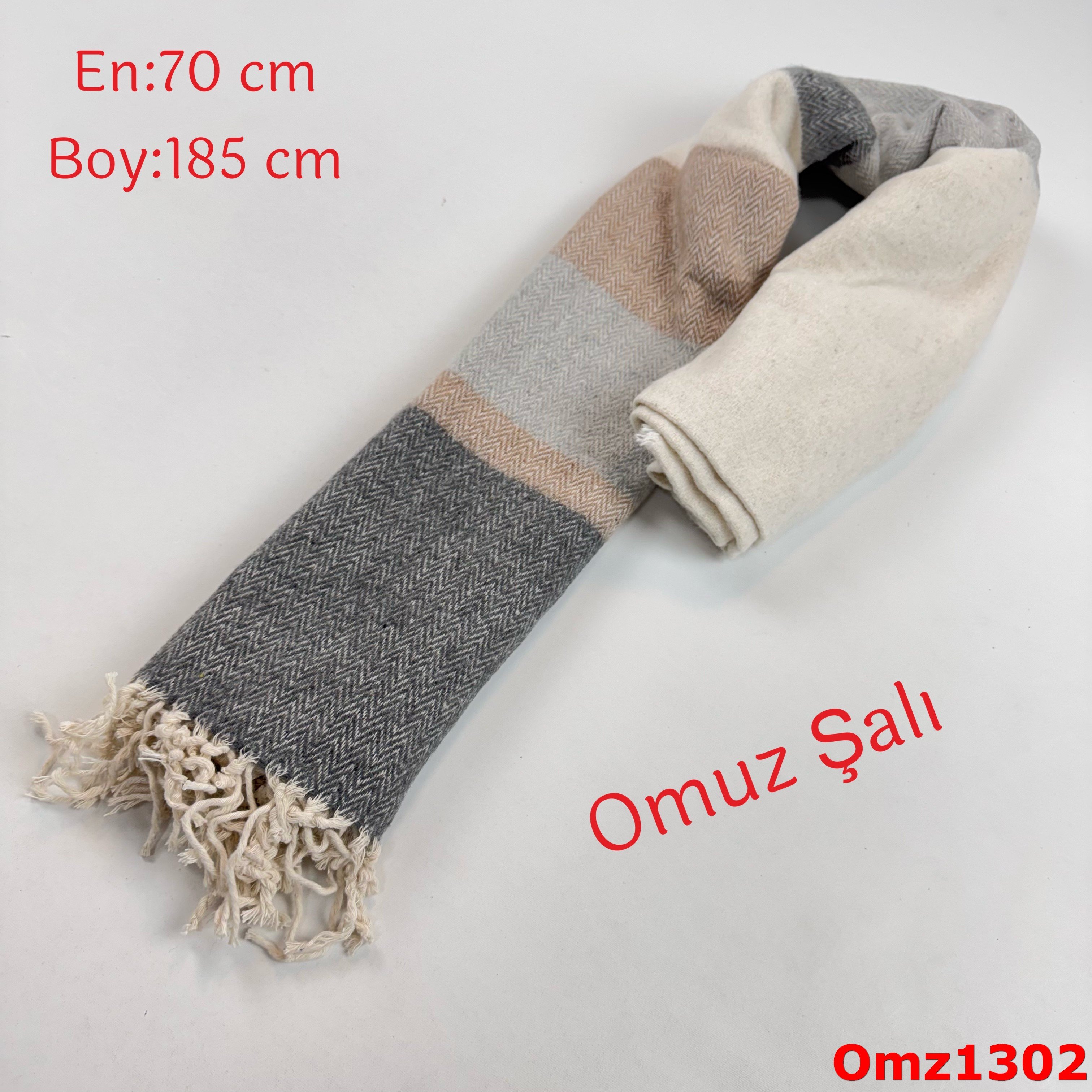 ZY-072 Düz Balıksırtı Omuz Şalı