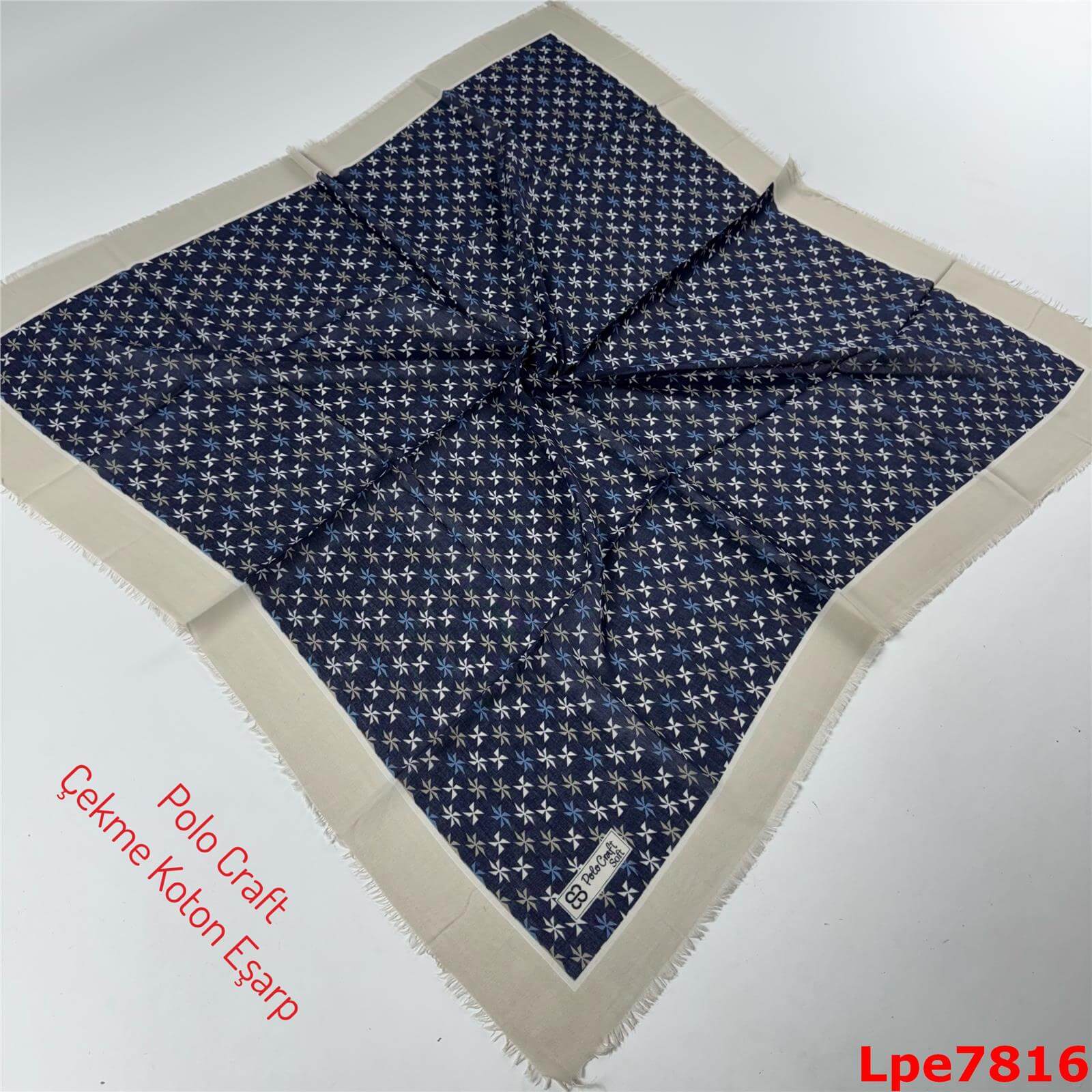 O-108 Polo Craft Çekme Coton Eşarp