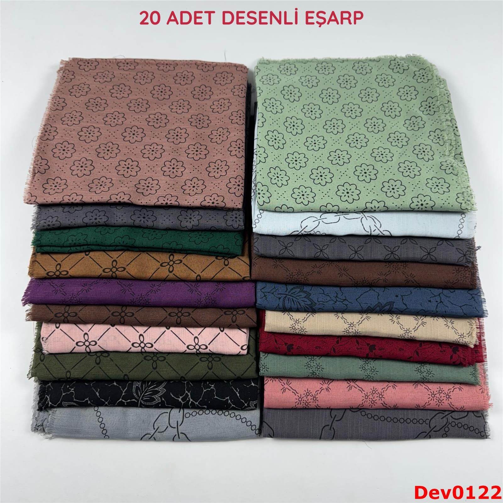 KAMPANYA.. 20 Adet Desenli Eşarp