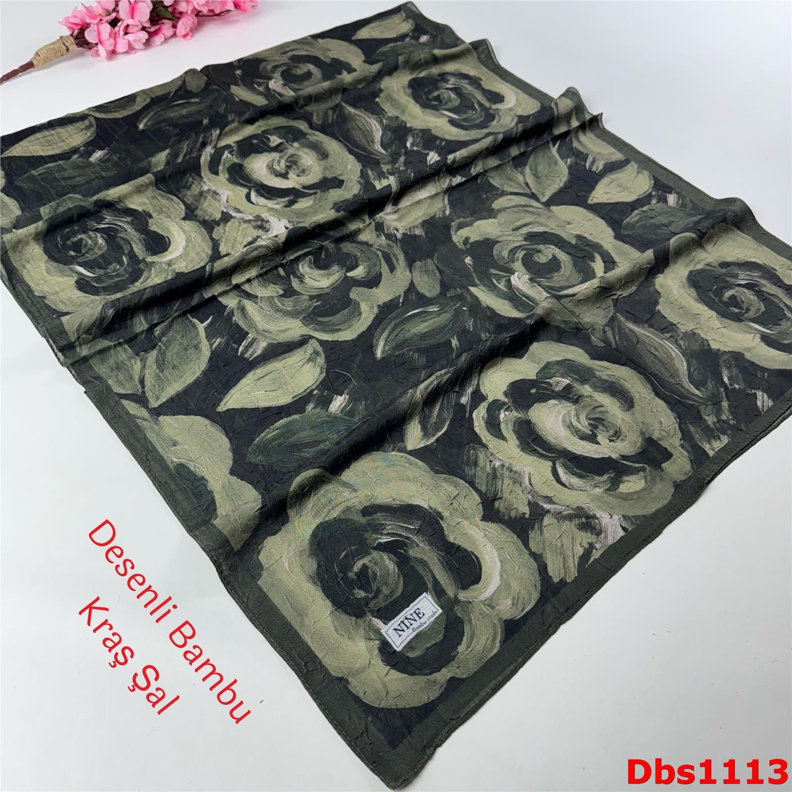 ZC-038 Nine Desenli Bambu Kraş Şal