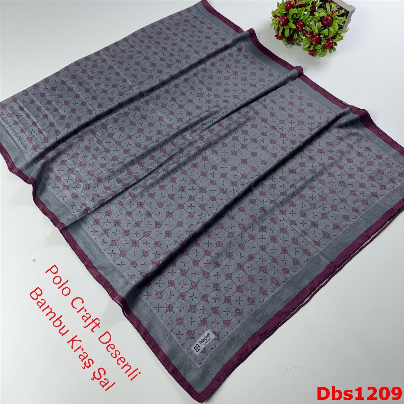 ZA-025 Polo Craft Desenli Bambu Kraş Şal