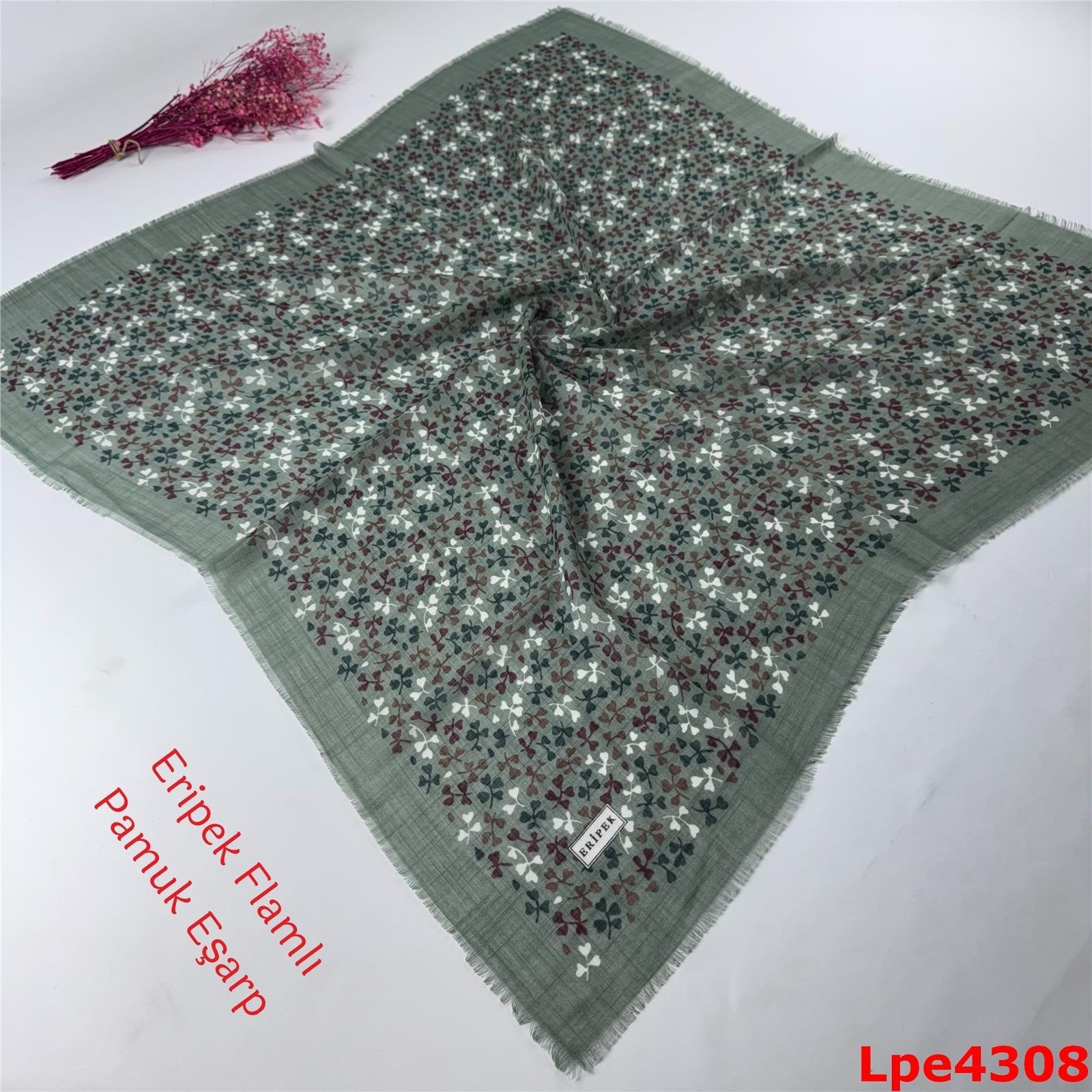 N-159 Eripek Flamlı Pamuk Eşarp