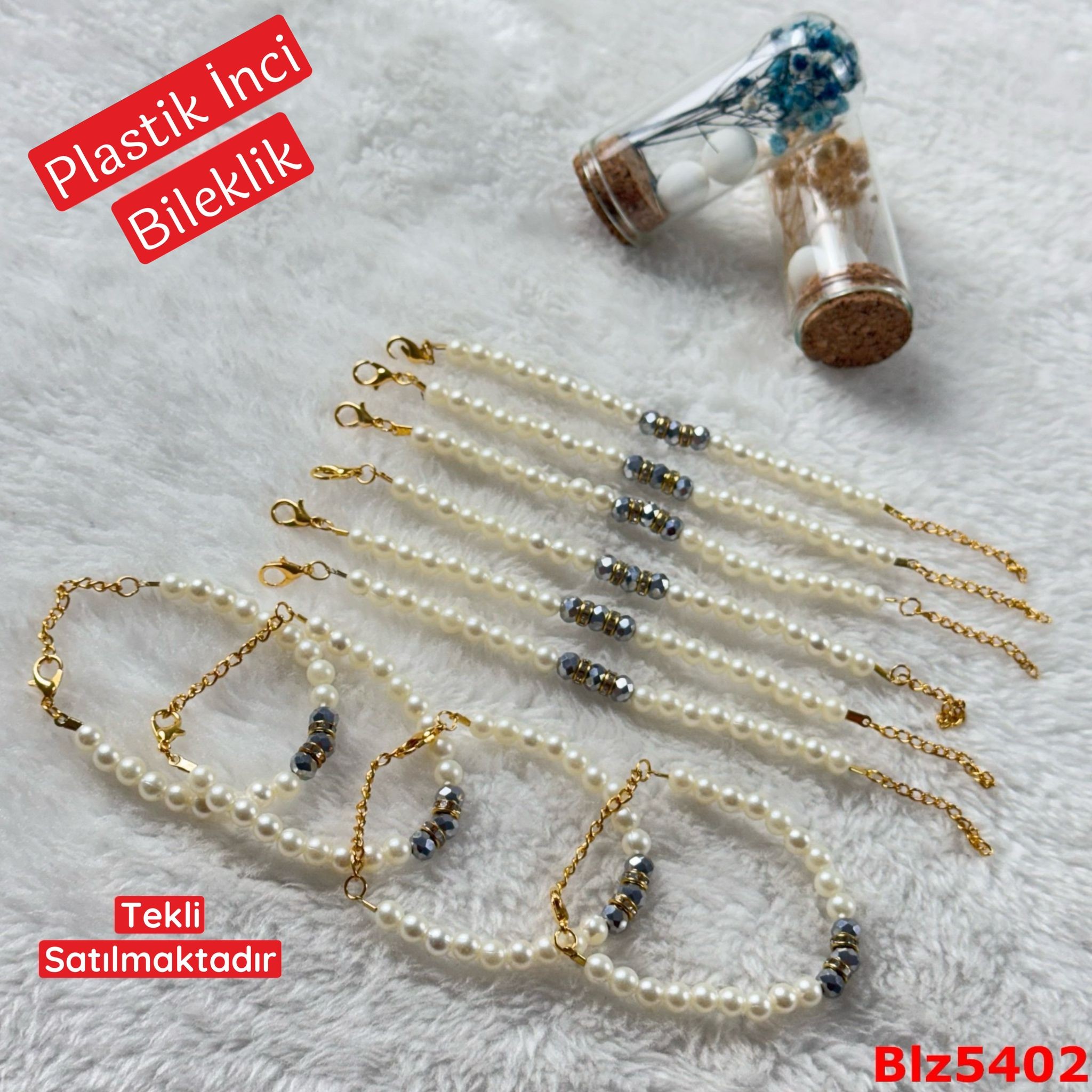 ZD-063 Plastik İnci Bileklik
