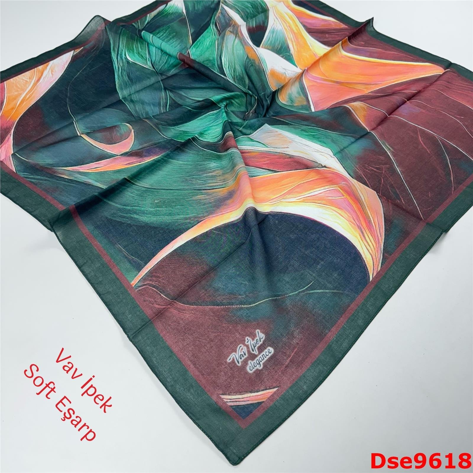S-107 Vav İpek Soft Eşarp