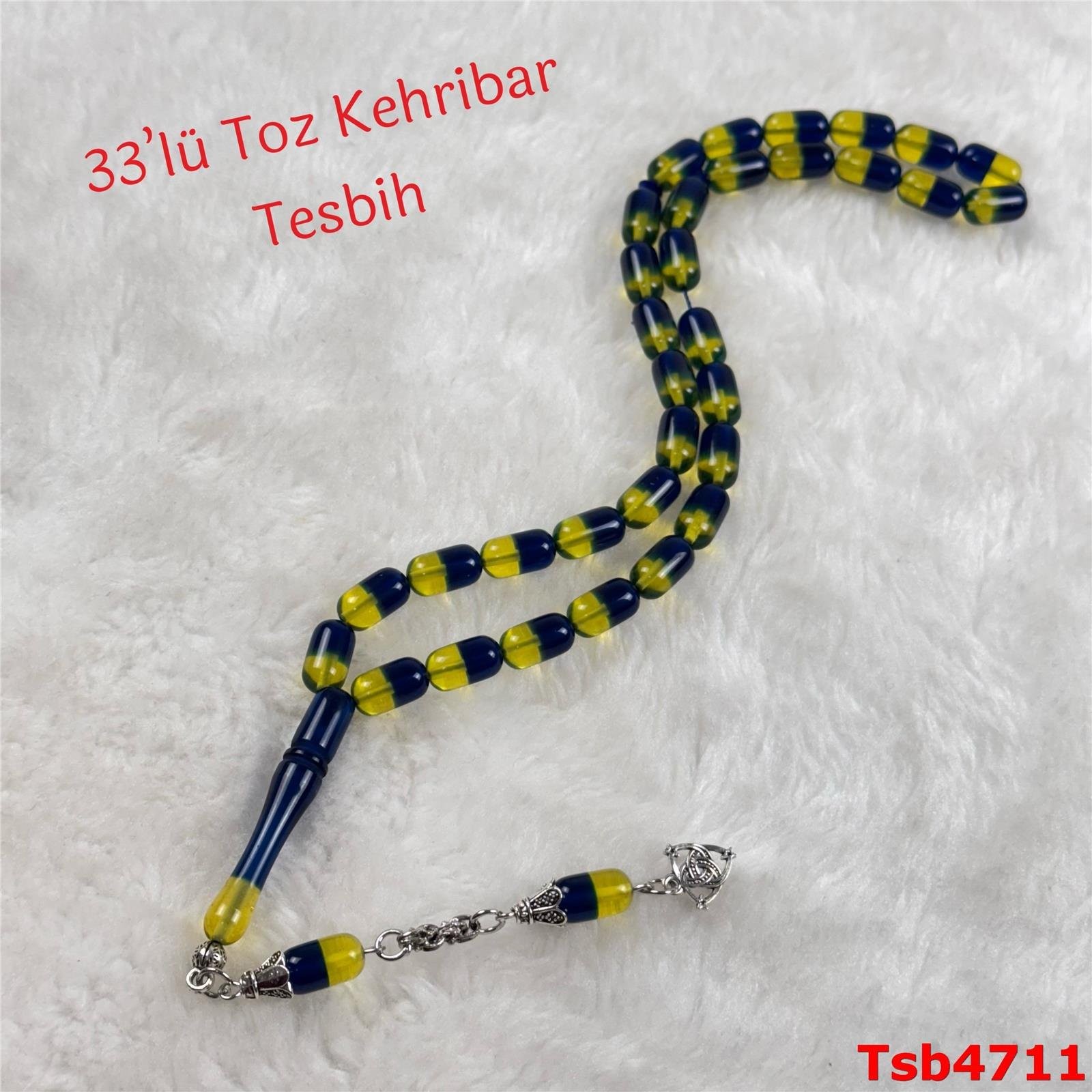 V-312 33'lü Toz Kehribar Tesbih