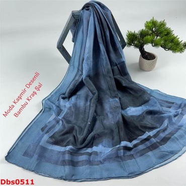 K-138 Moda Kaşmir Desenli Bambu Kraş Şal