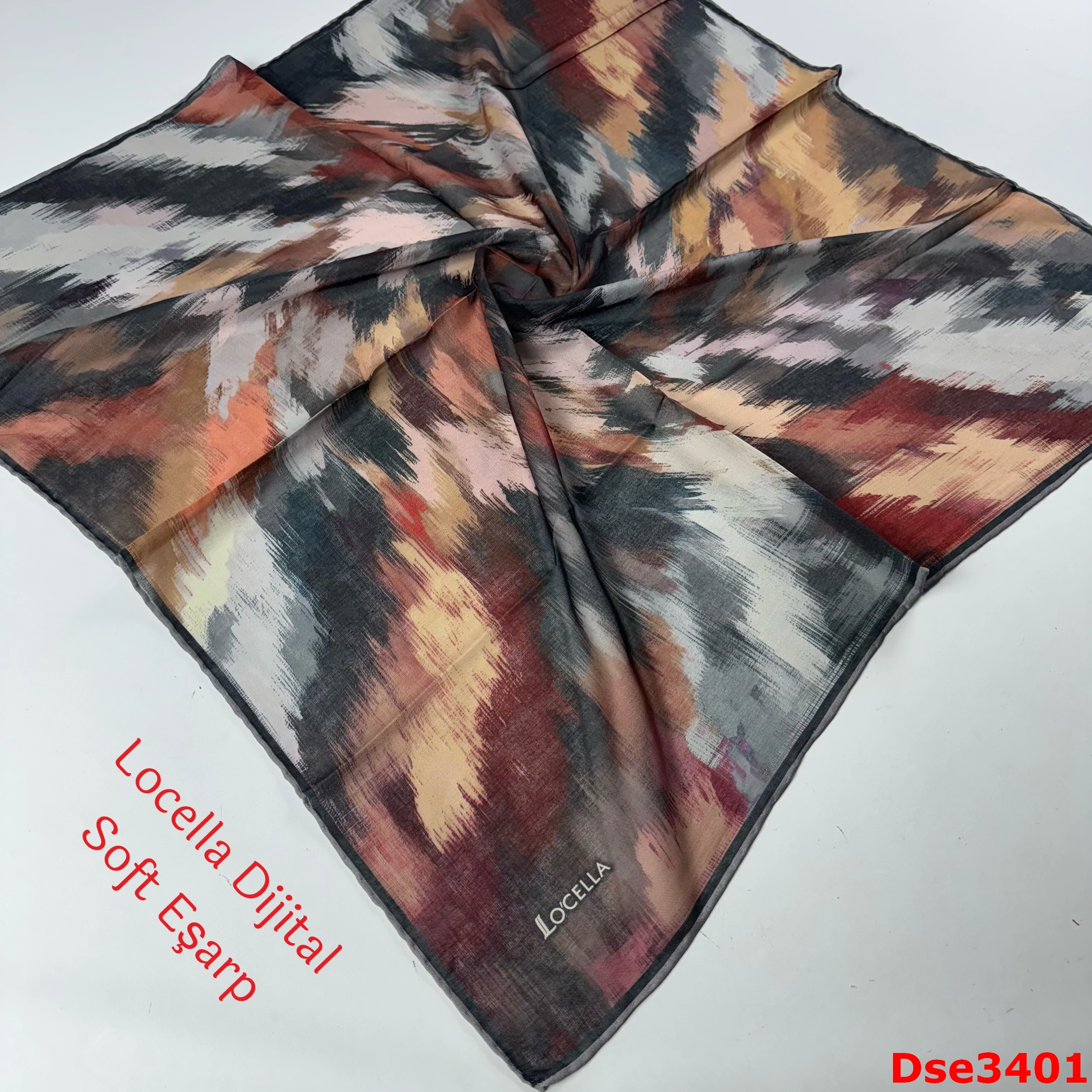 R-003 Locella El Dikişli Soft Eşarp