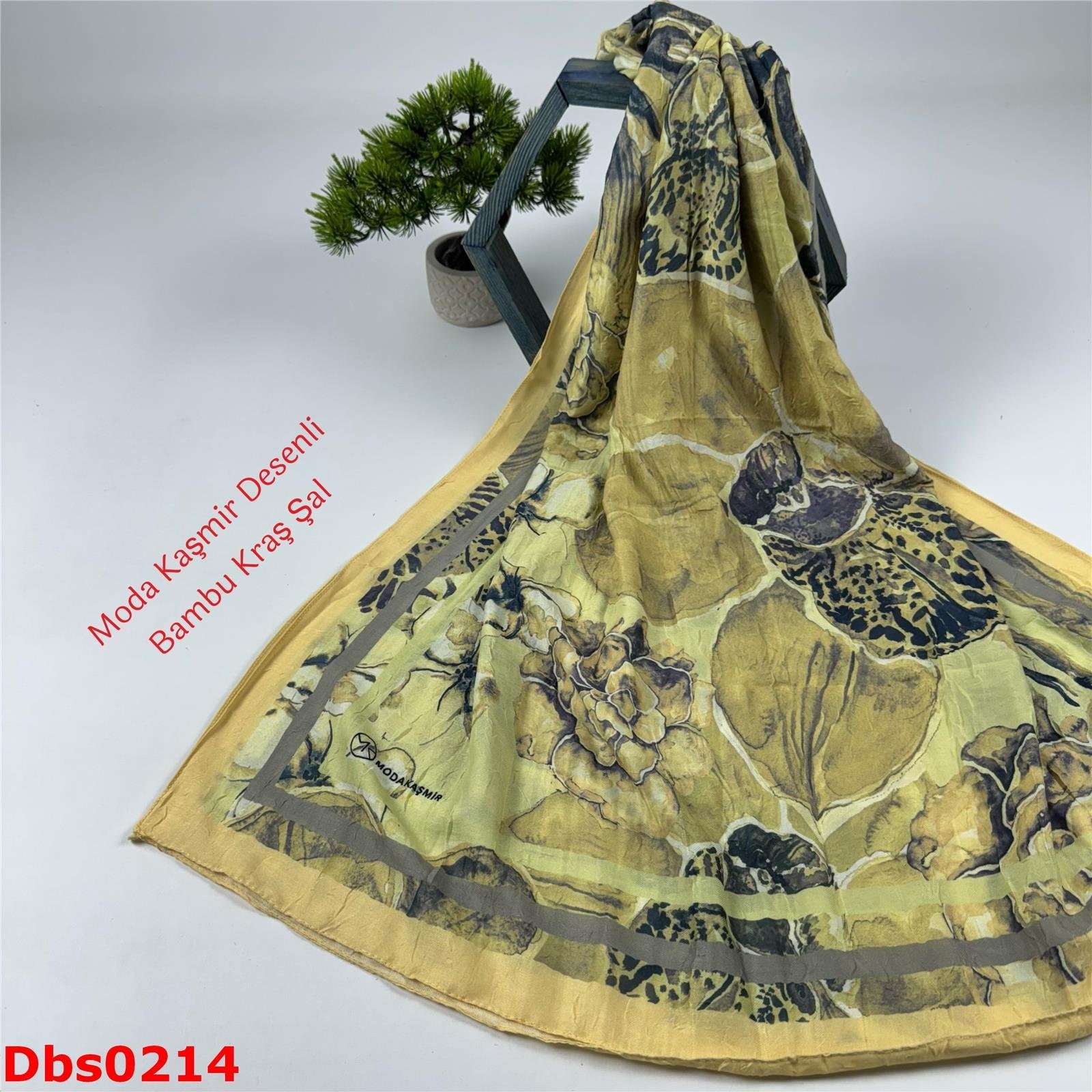 K-152 Moda Kaşmir Desenli Bambu Kraş Şal