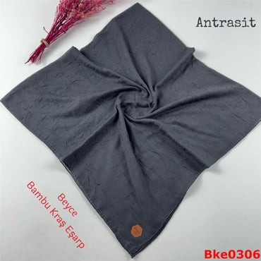 T-078 Beyce Bambu Kraş Eşarp