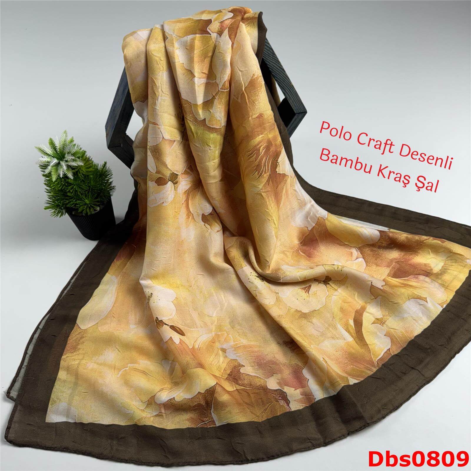 ZC-073 Polo Craft Desenli Bambu Kraş Şal