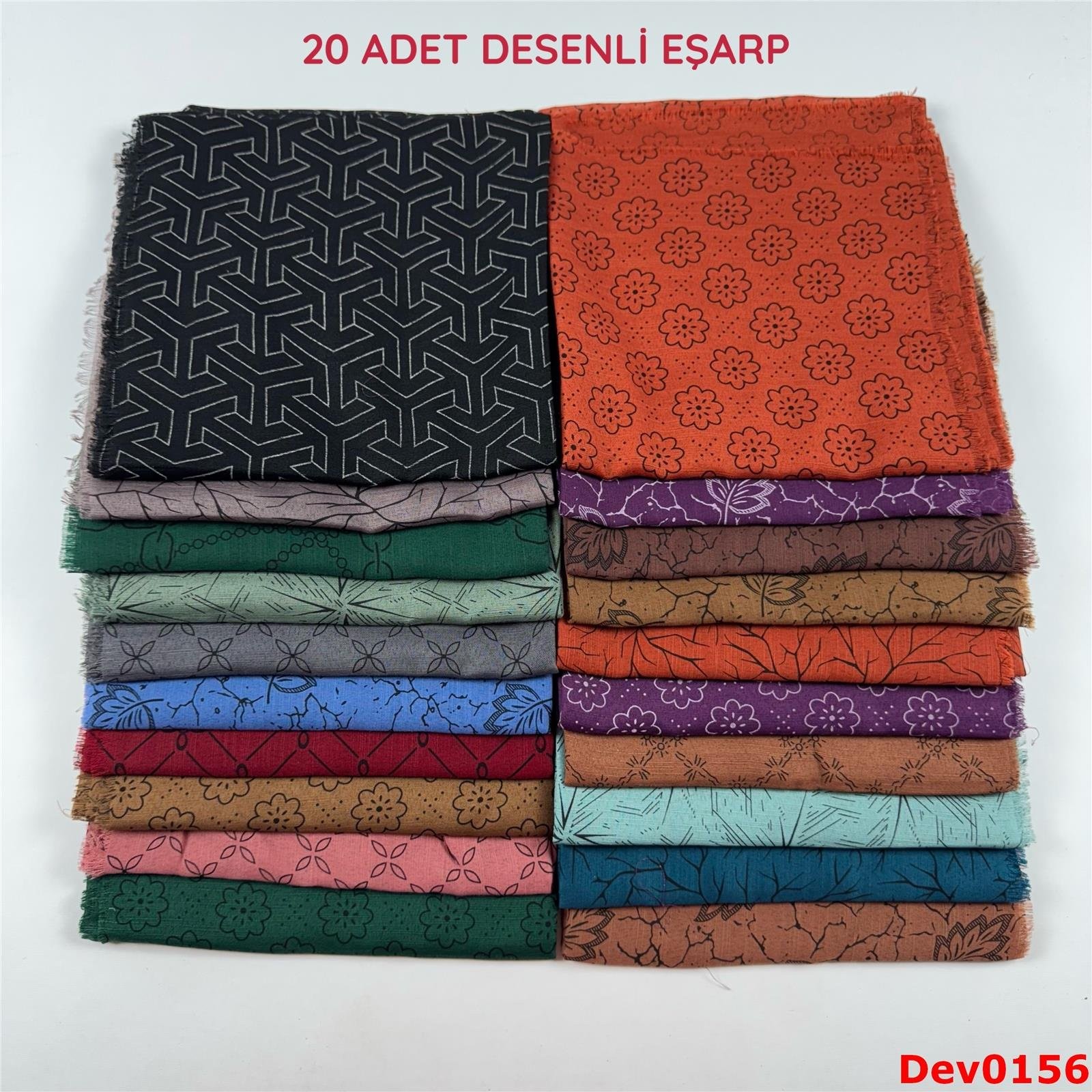 KAMPANYA.. 20 Adet Desenli Eşarp