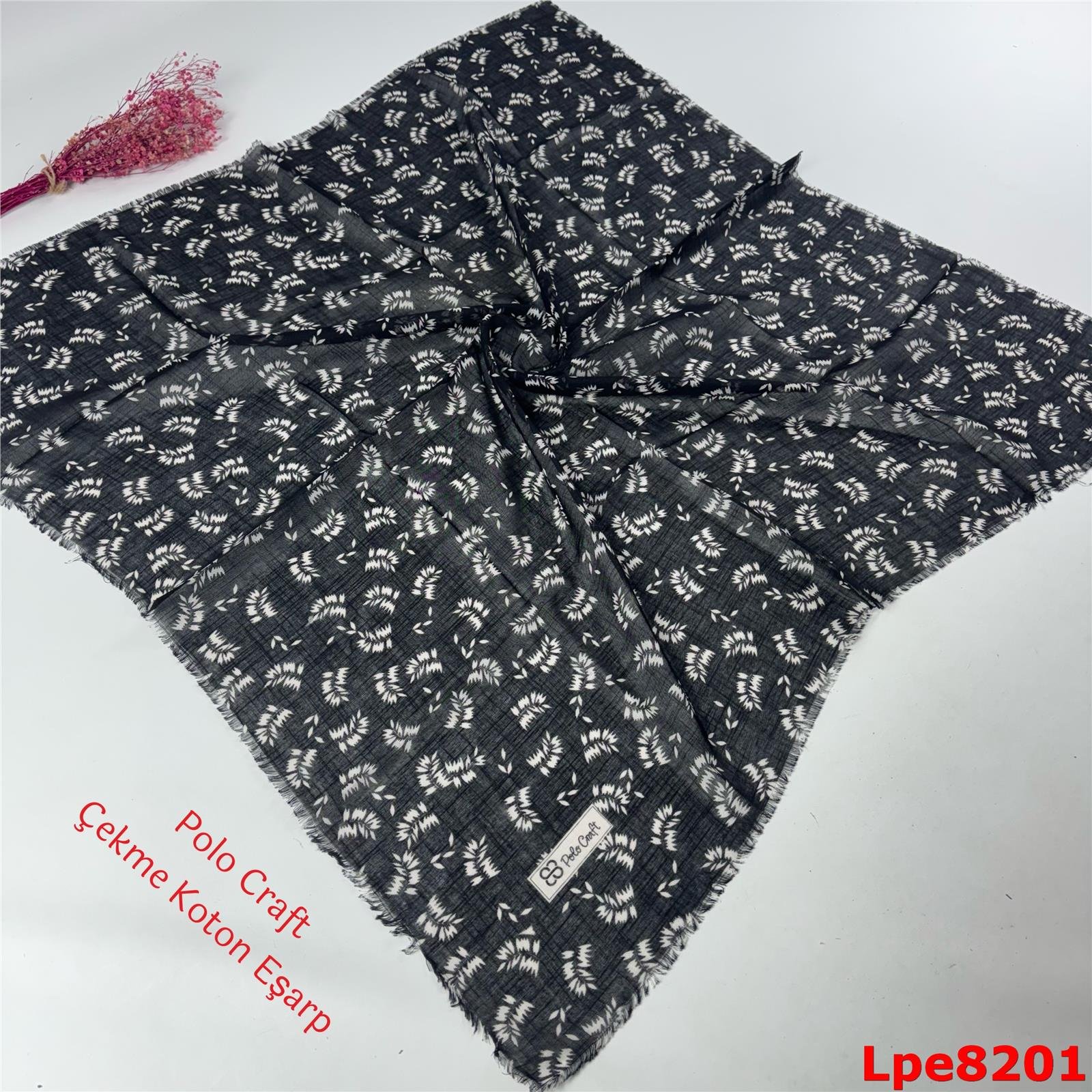 N-088  Polo Craft Çekme Coton Eşarp